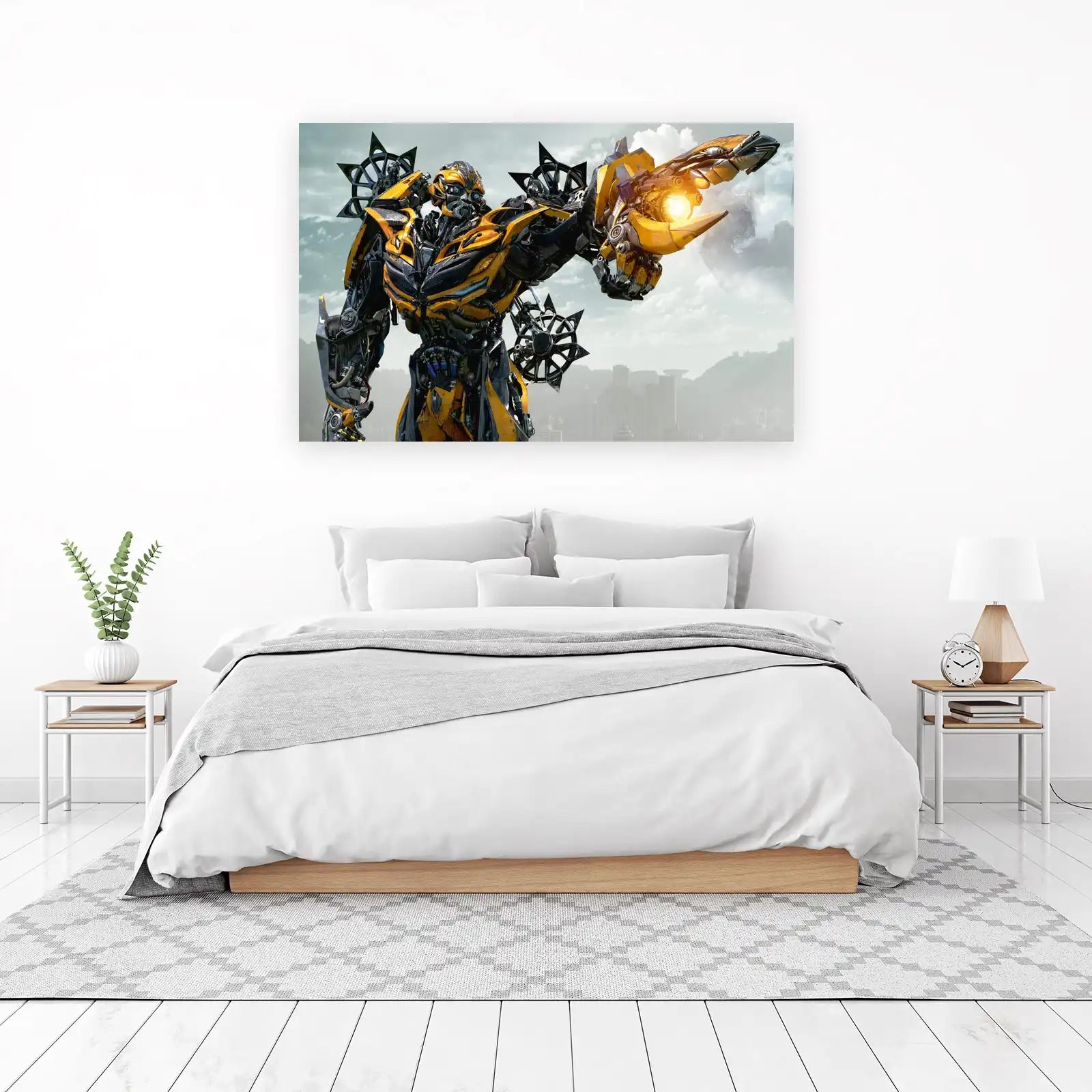 Epic Bumblebee Transformers Action Wall Art