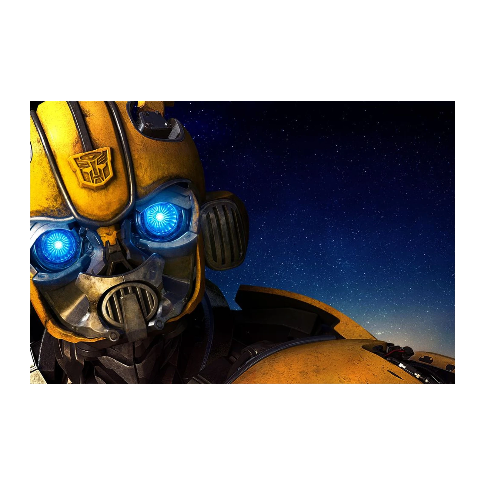 Bumblebee Autobot Under Starry Sky Wall Art