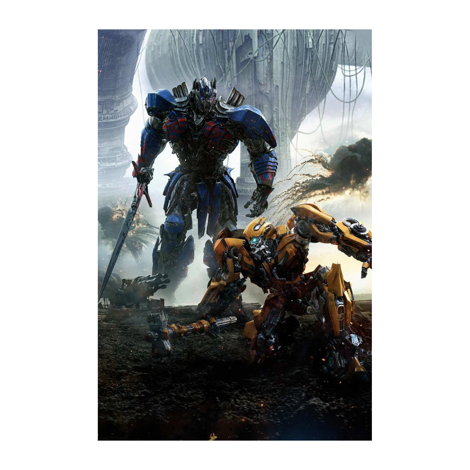 Optimus Prime & Bumblebee Epic Battle Wall Art
