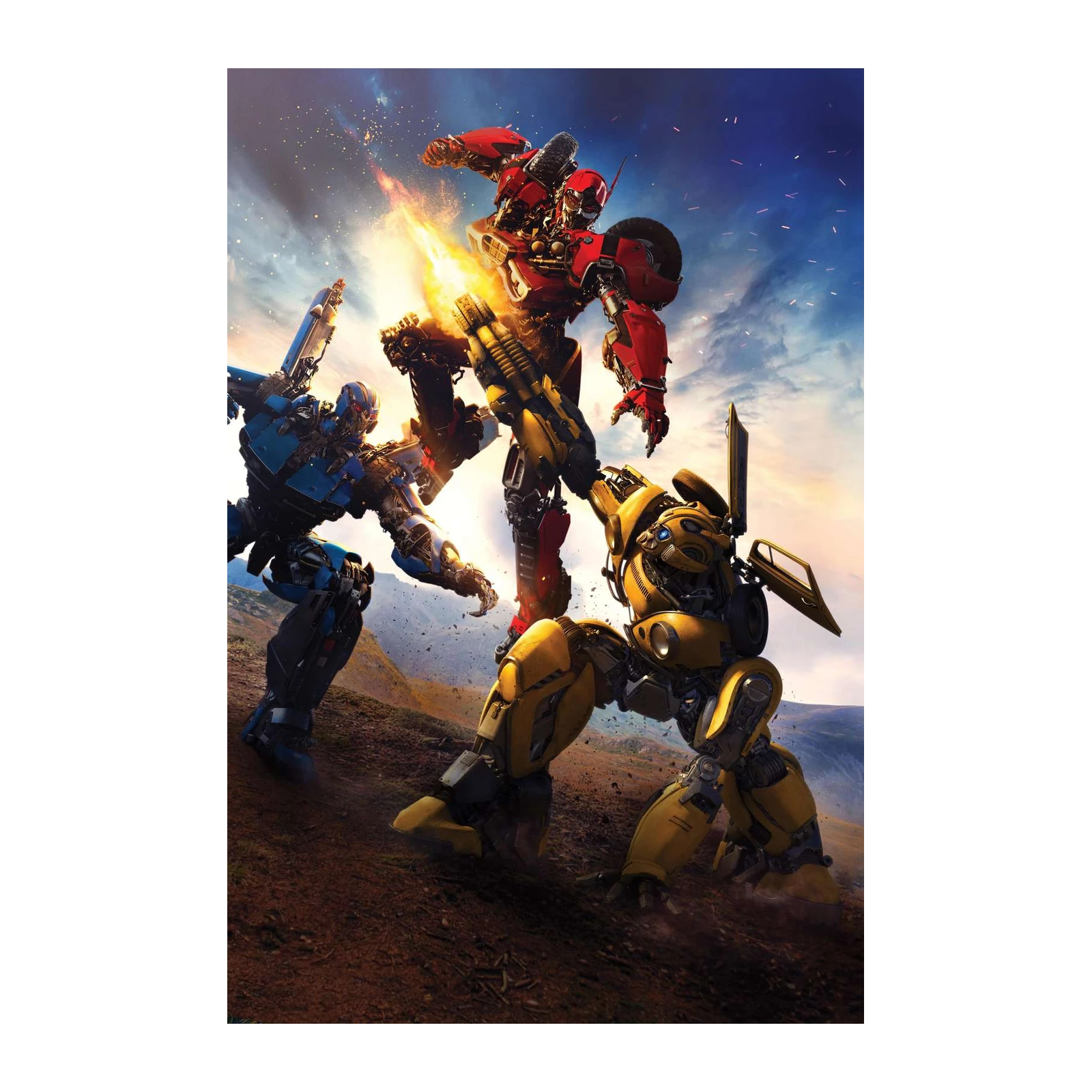 Epic Robot Battle Transformers Wall Art