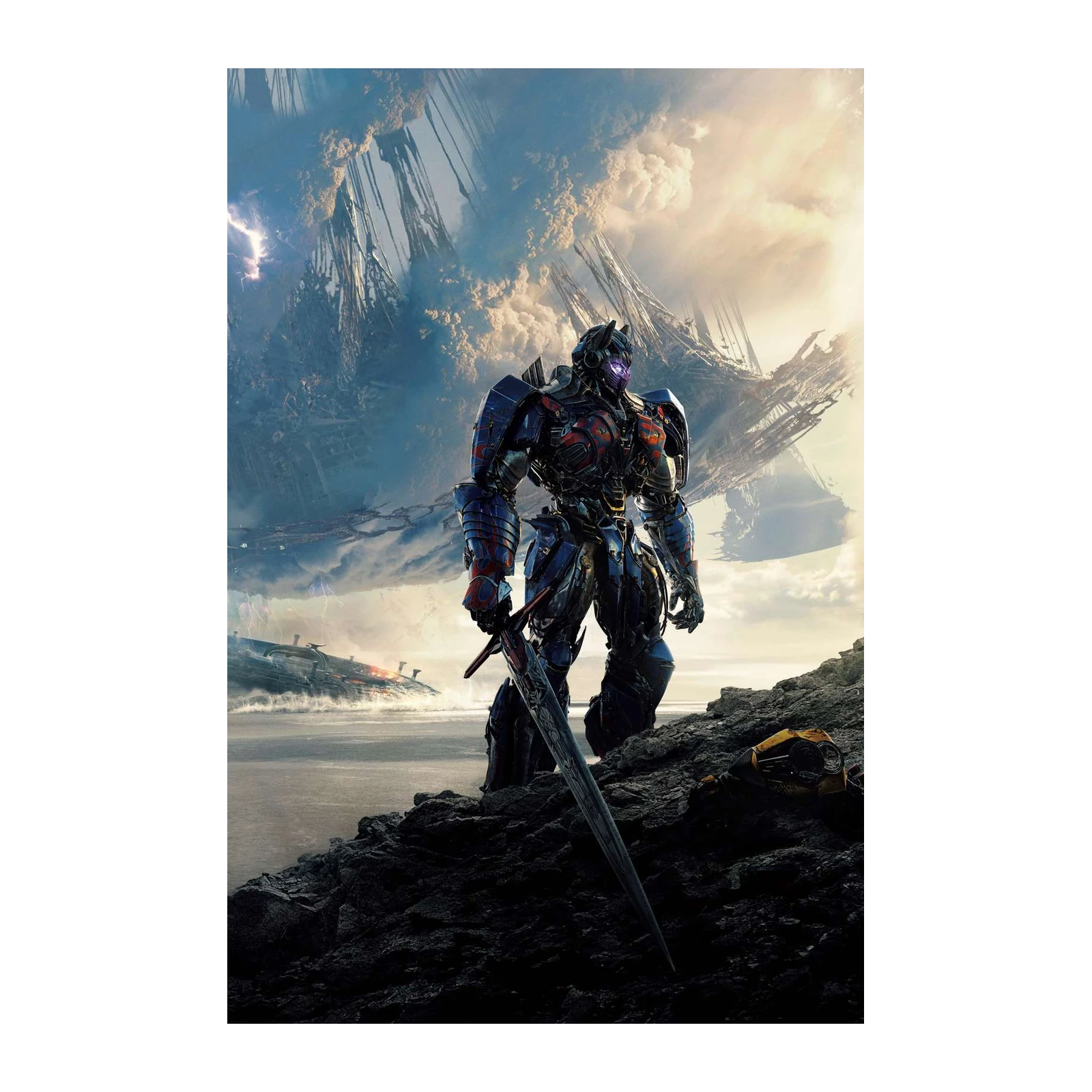 Optimus Prime Epic Battle 4K Wall Art
