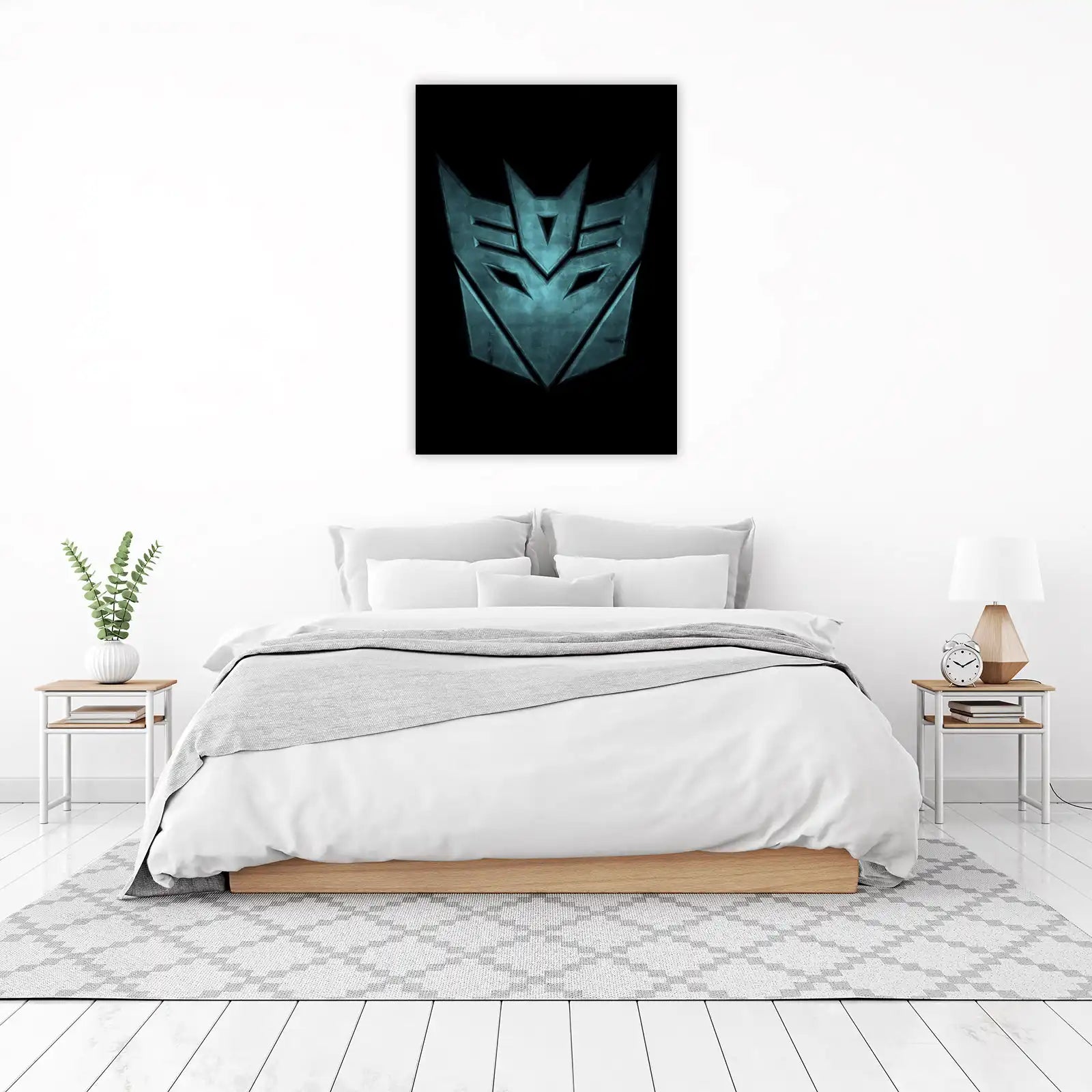 Transformers Decepticon Metal Logo Wall Art