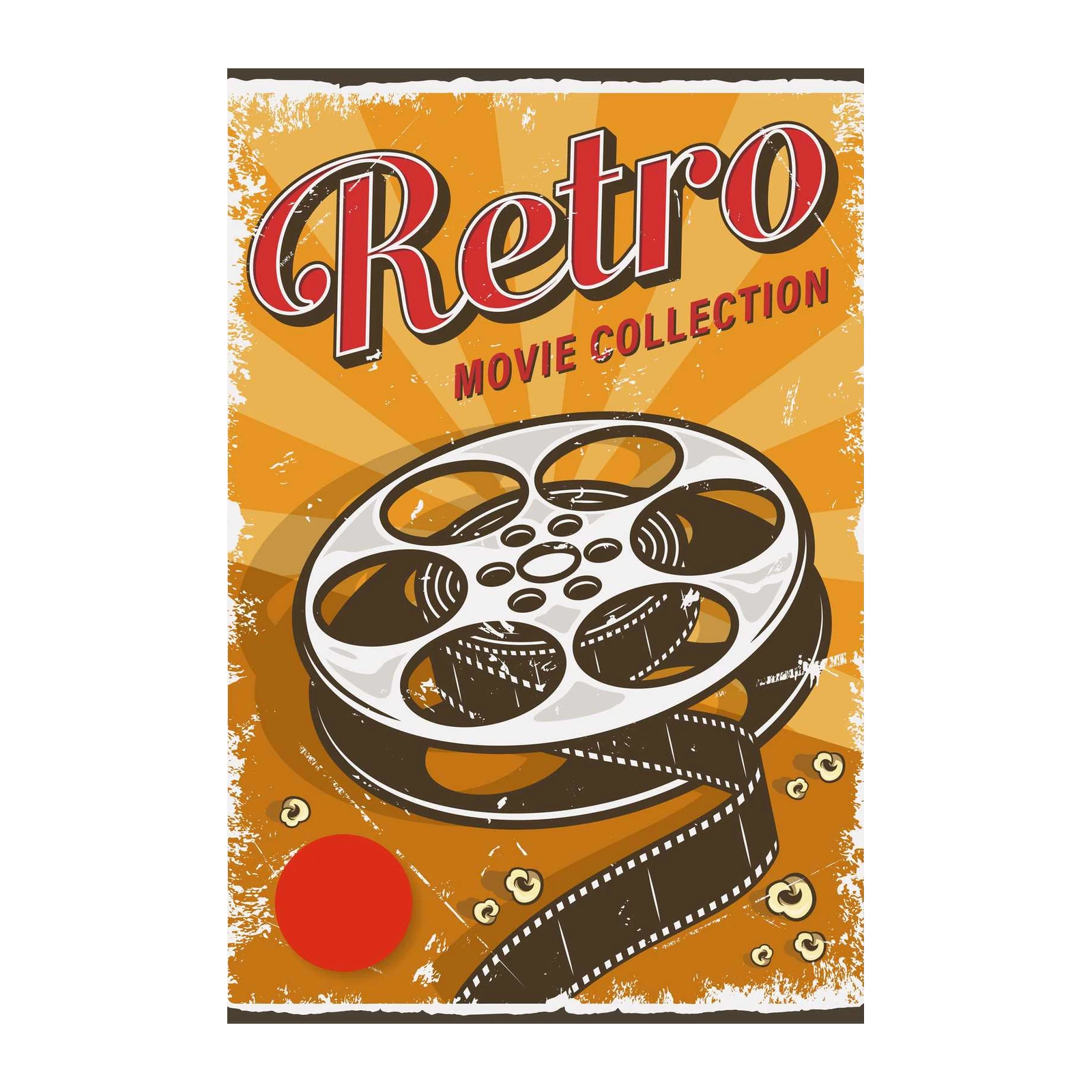 Retro Movie Reel Wall Art