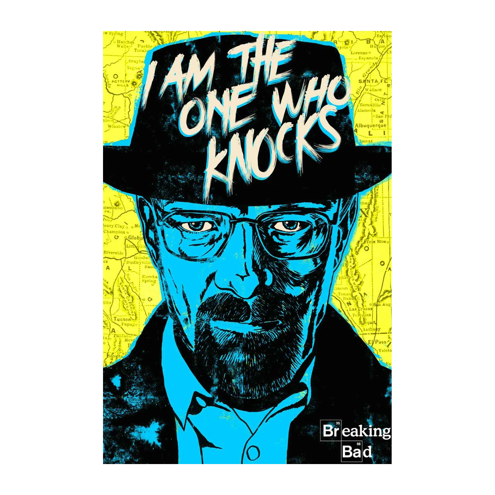 Walter White I Am The One Who Knocks Wall Art
