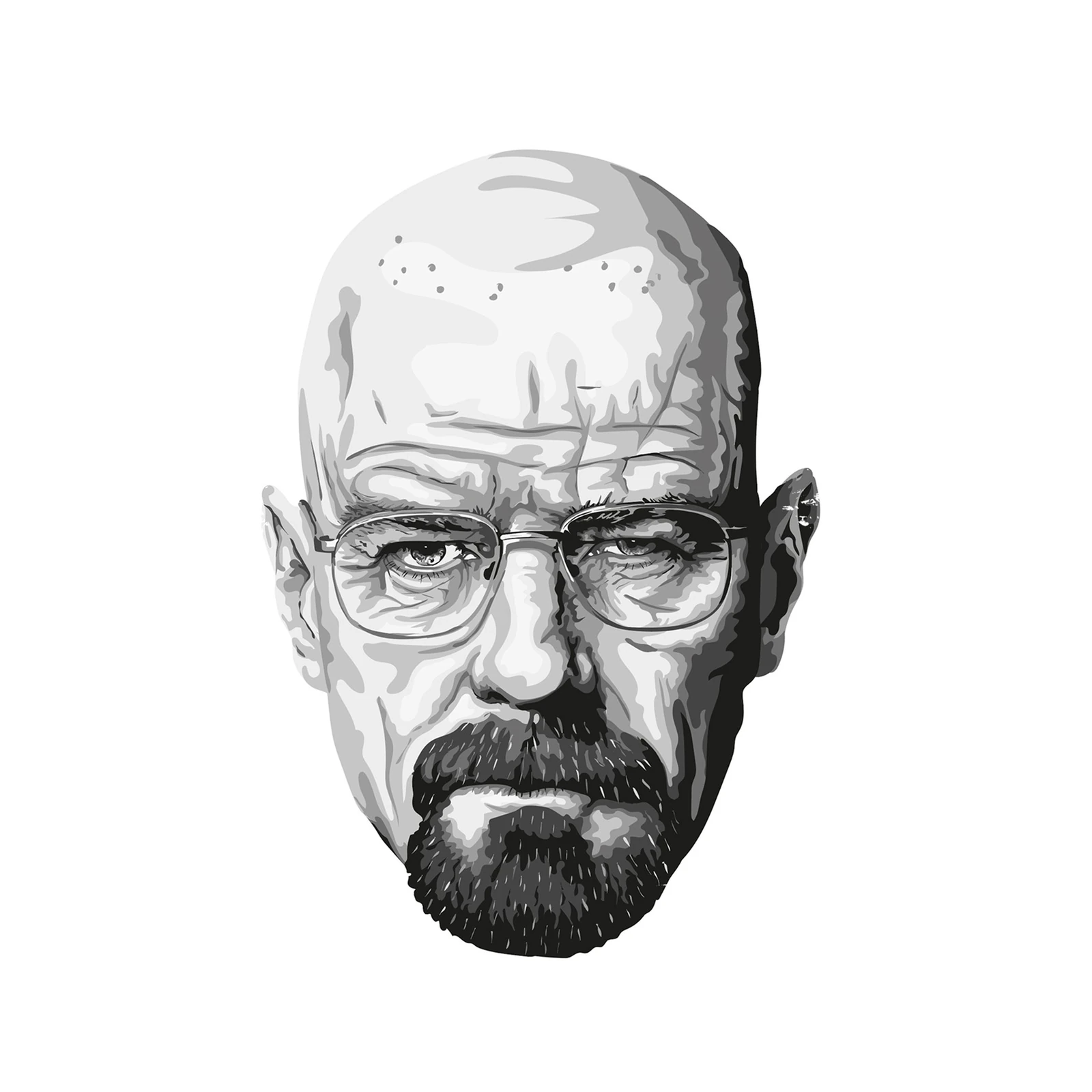 Iconic Walter White Portrait Wall Art