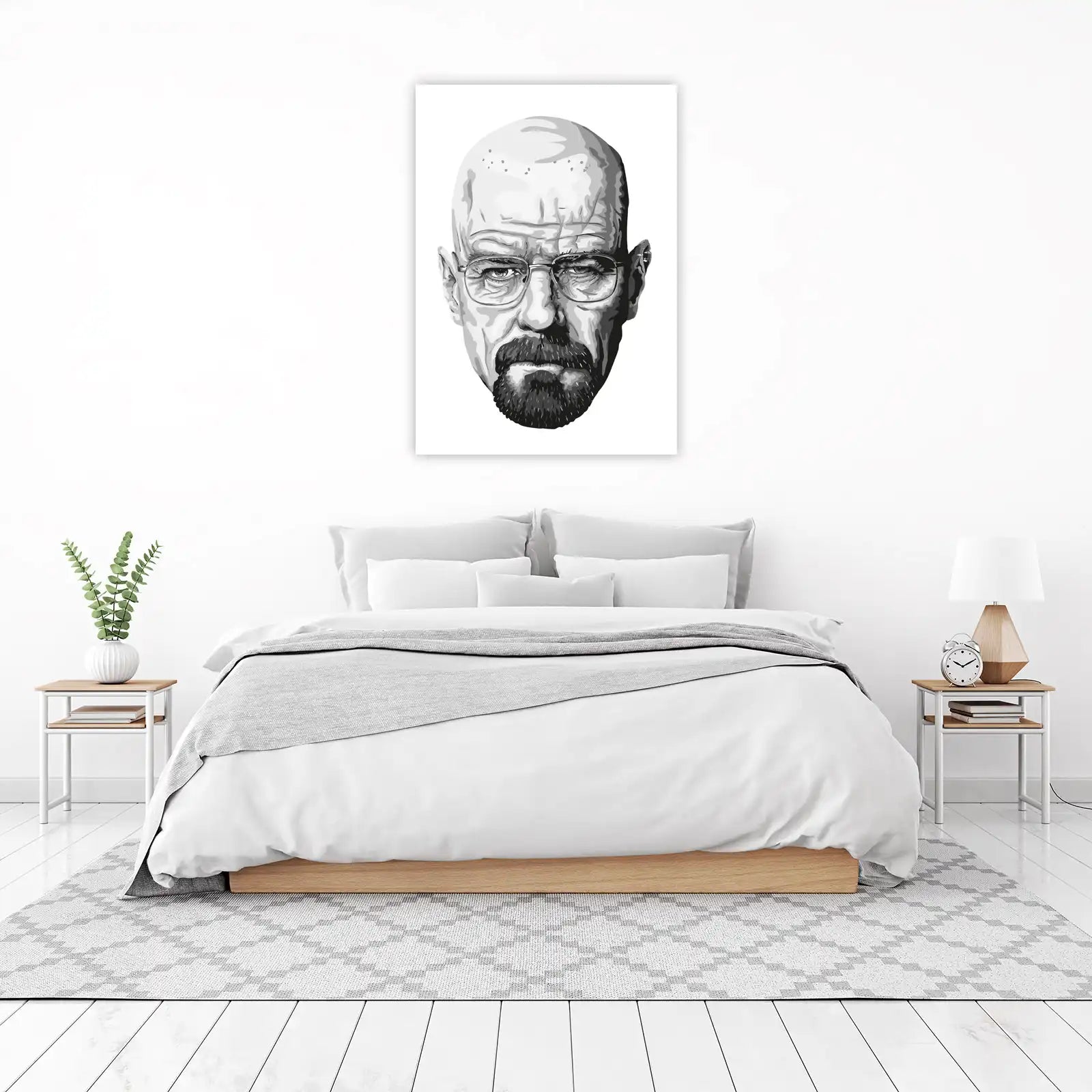 Iconic Walter White Portrait Wall Art