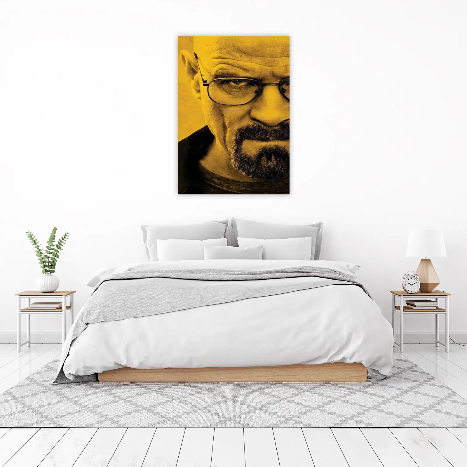 Intense Portrait Walter White Wall Art