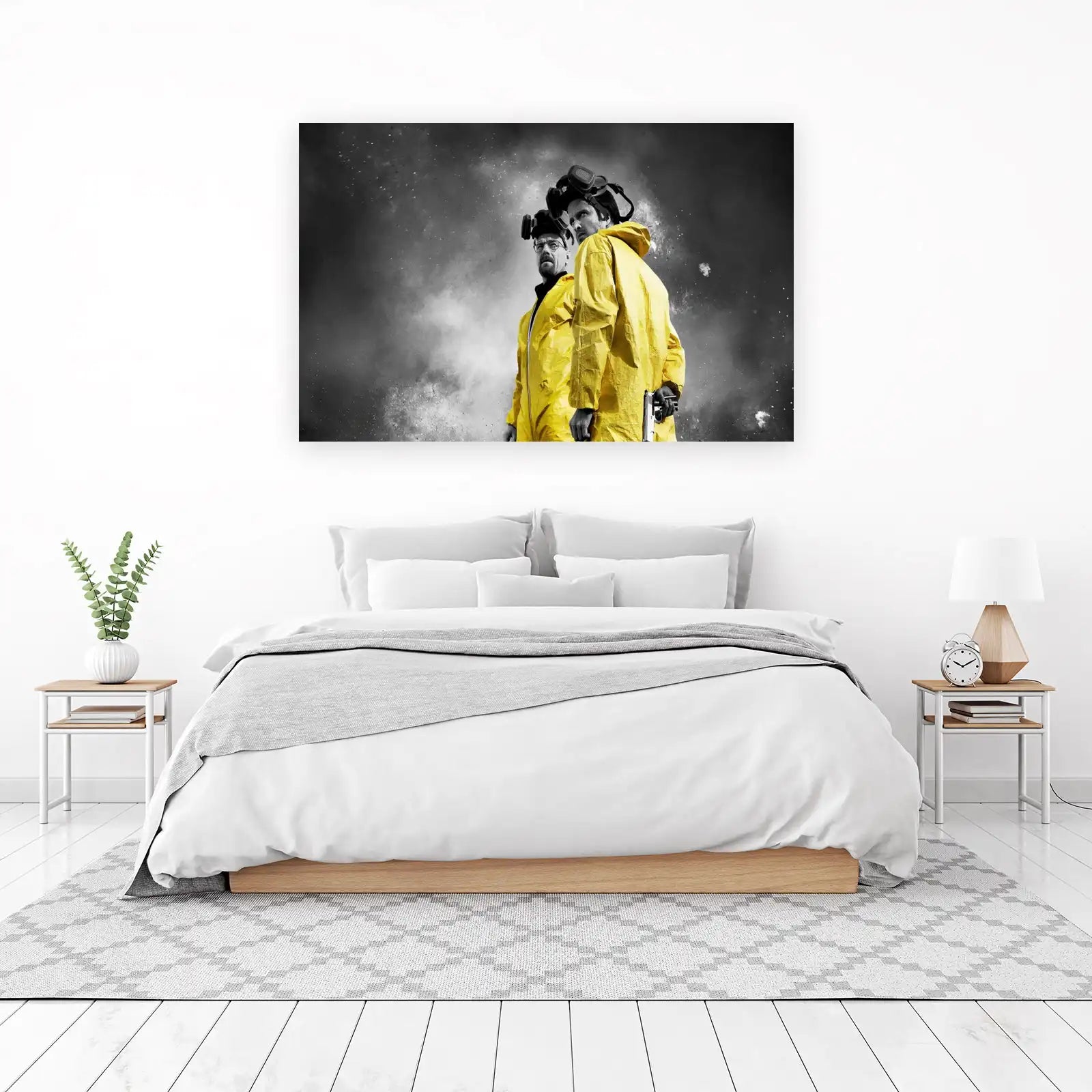 Iconic Duo Yellow Hazmat Suits Wall Art