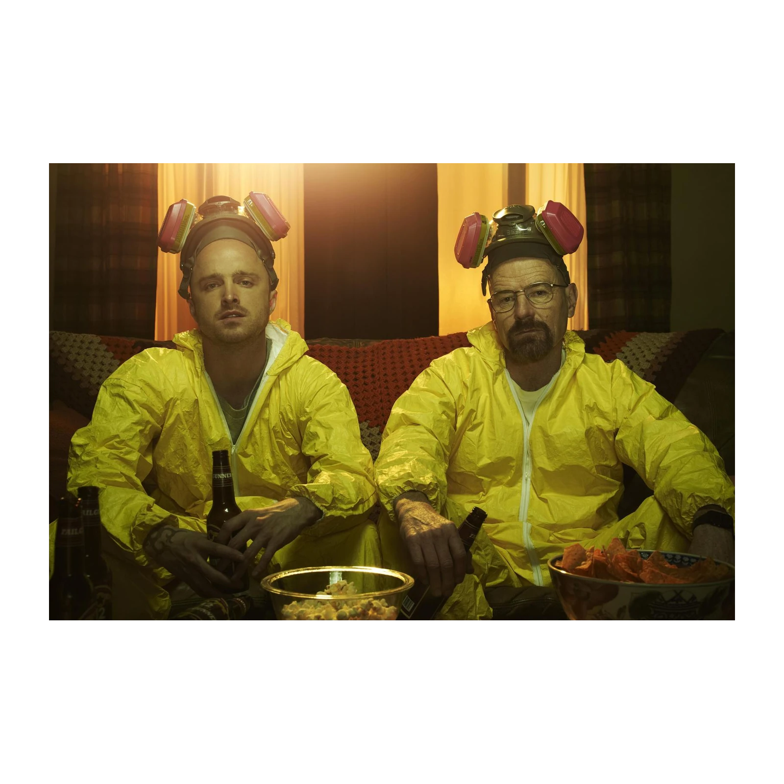 Iconic Breaking Bad Duo Yellow Suit Wall Art