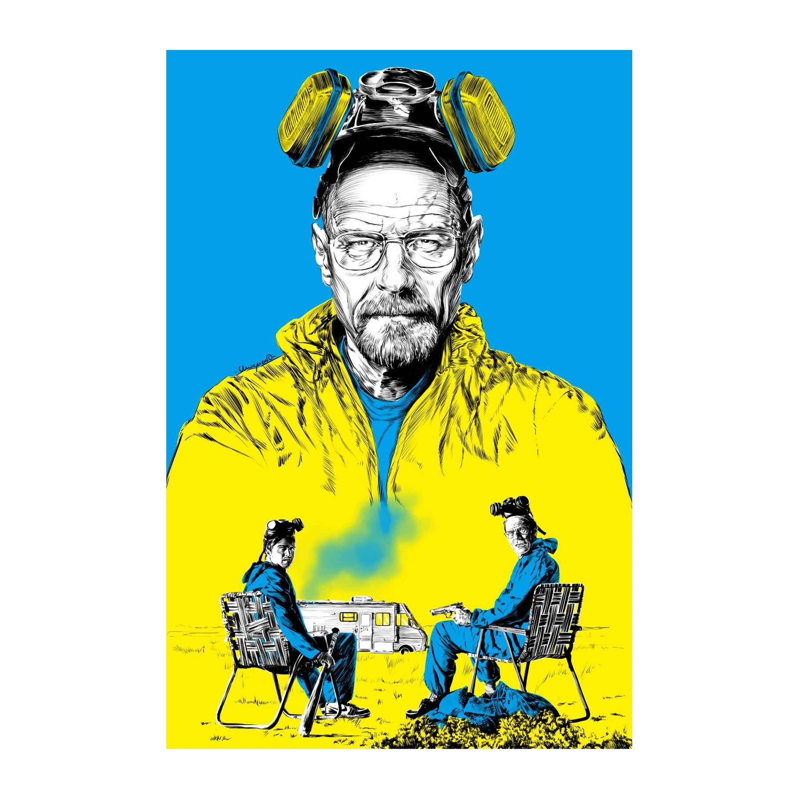 Heisenberg & Jesse Breaking Bad Wall Art