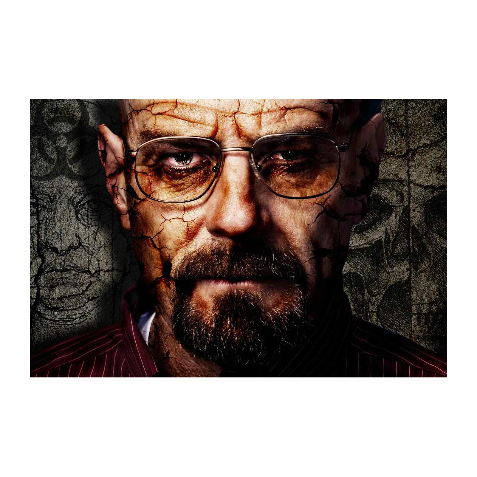 Intense Portrait Walter White Breaking Bad Wall Art