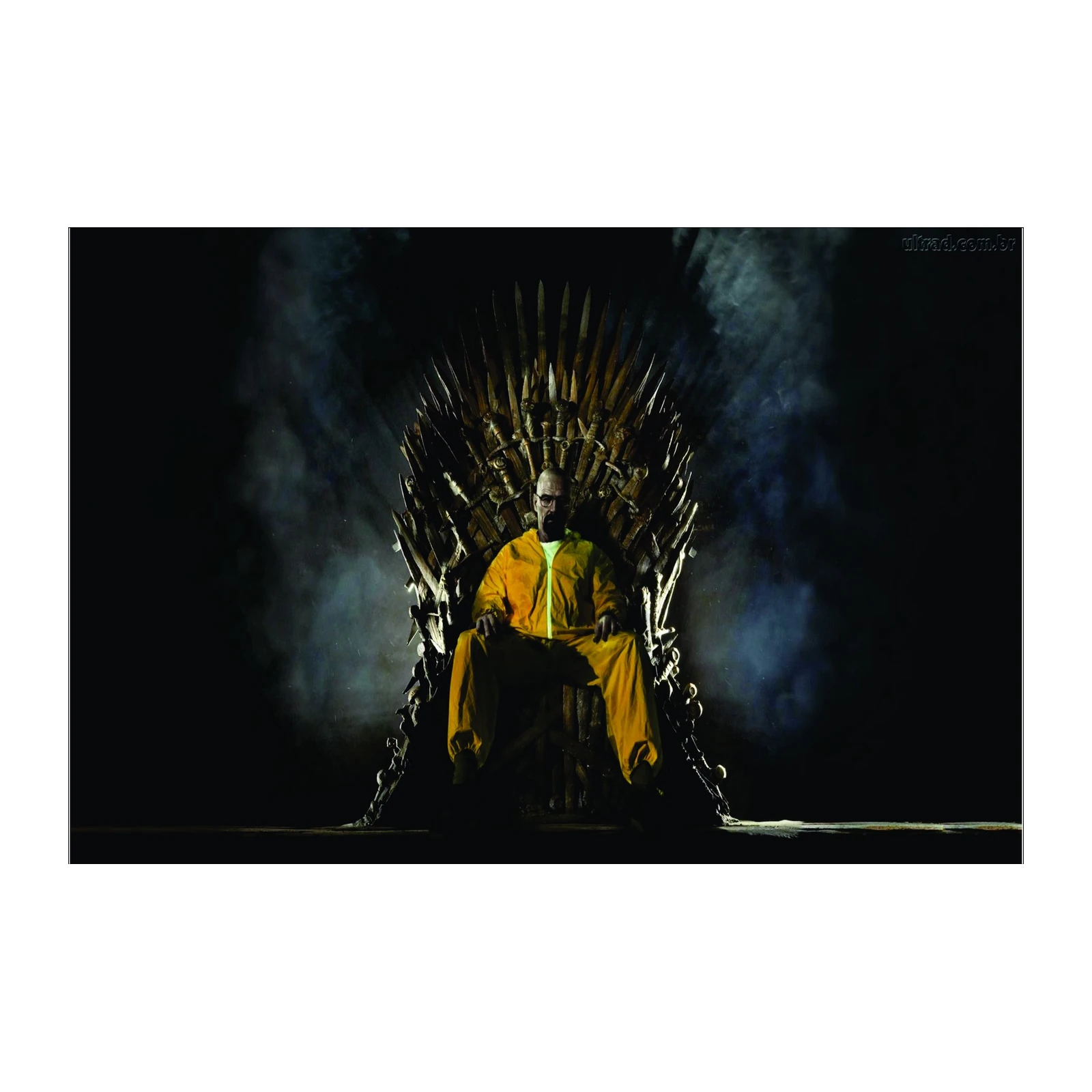 Walter White Iron Throne Wall Art