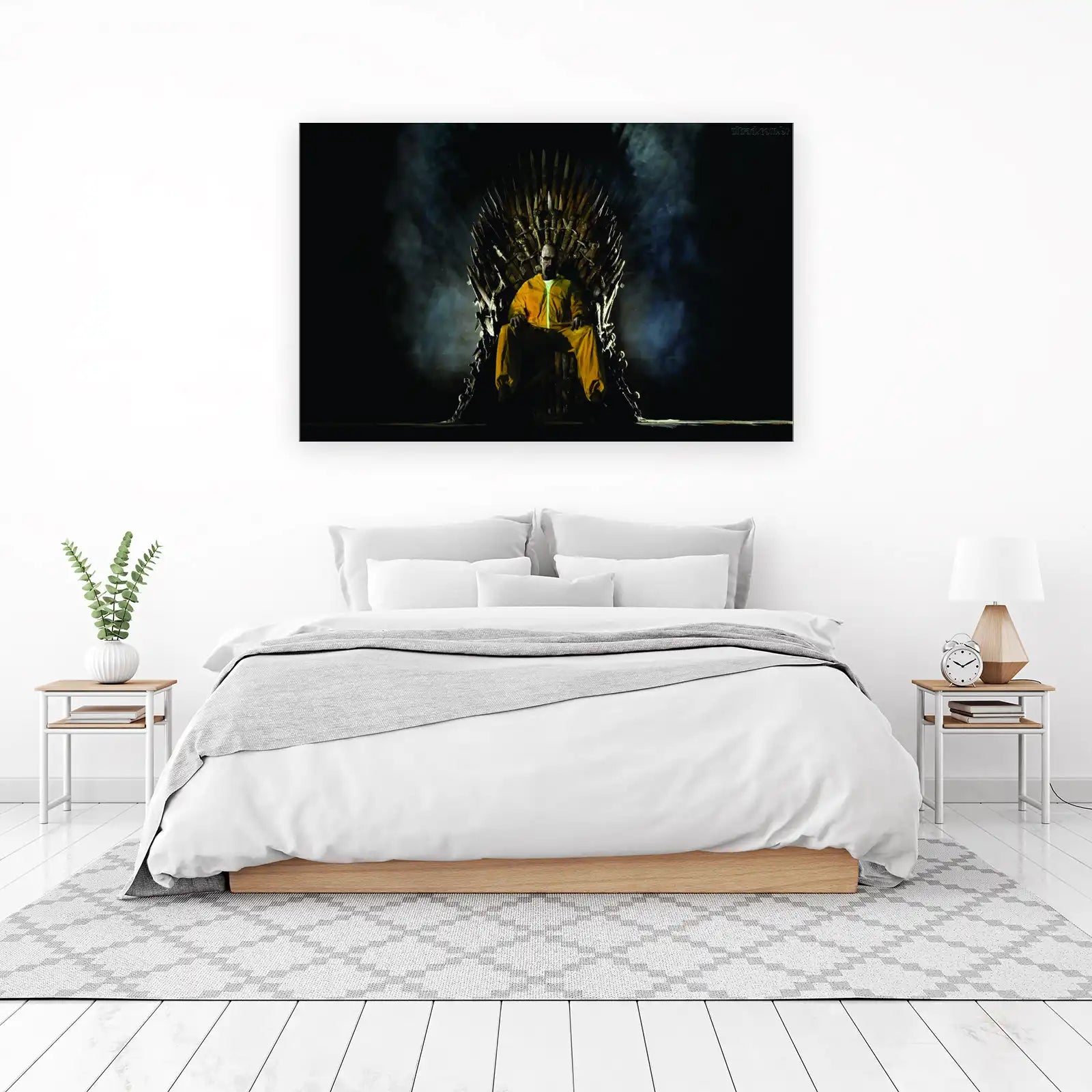 Walter White Iron Throne Wall Art