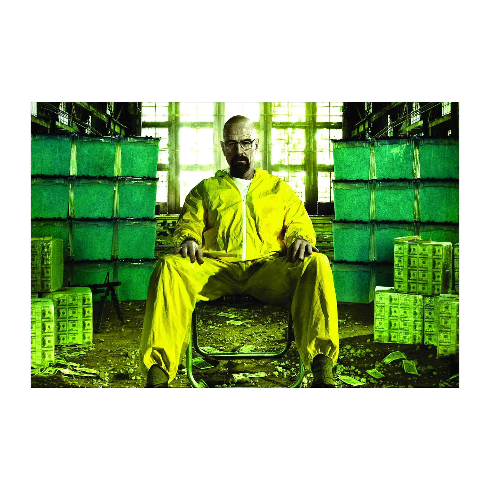 Iconic Walter White Yellow Hazmat Wall Art