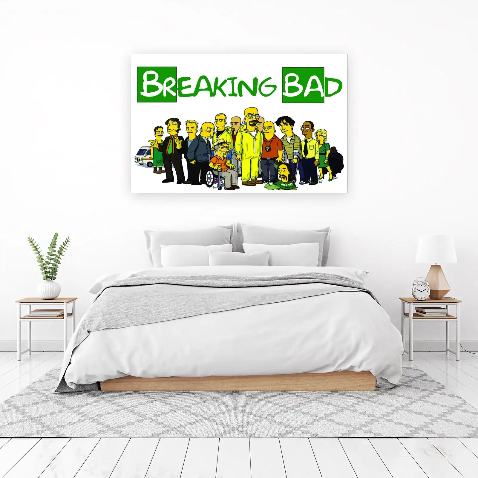 Breaking Bad Simpsons Style Wall Art