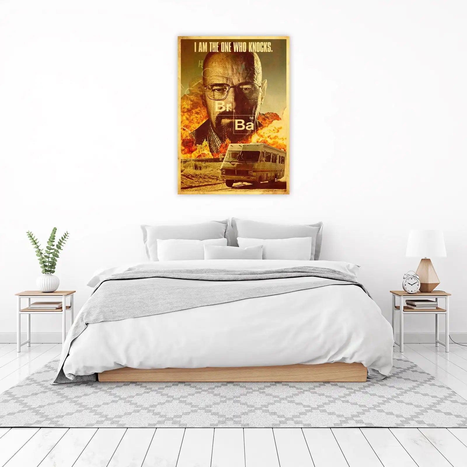 Walter White "Heisenberg" "I Am The One Who Knocks" Wall Art