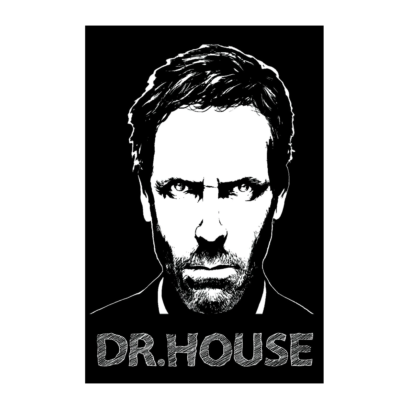 Dr. House Intense Stare Wall Art