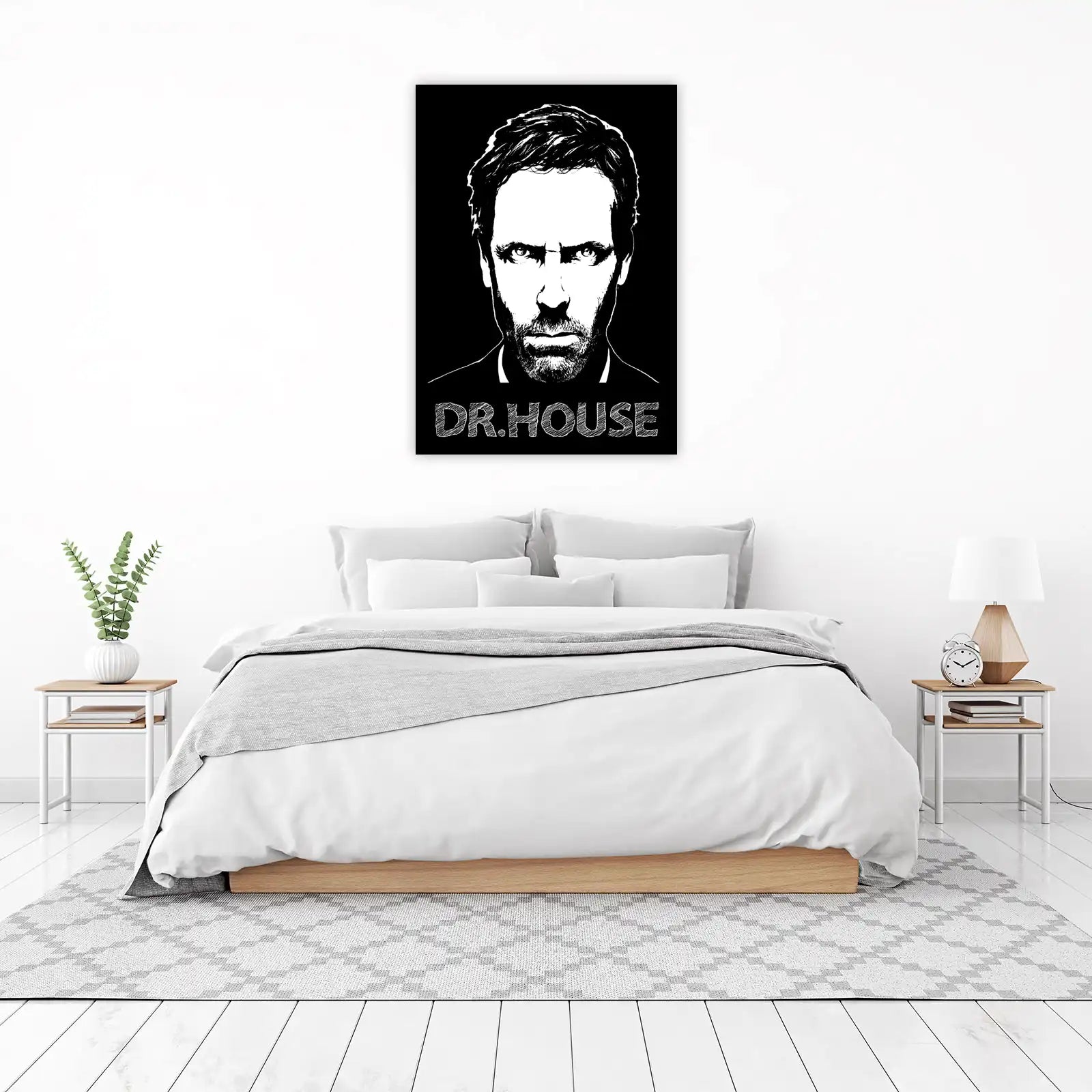 Dr. House Intense Stare Wall Art