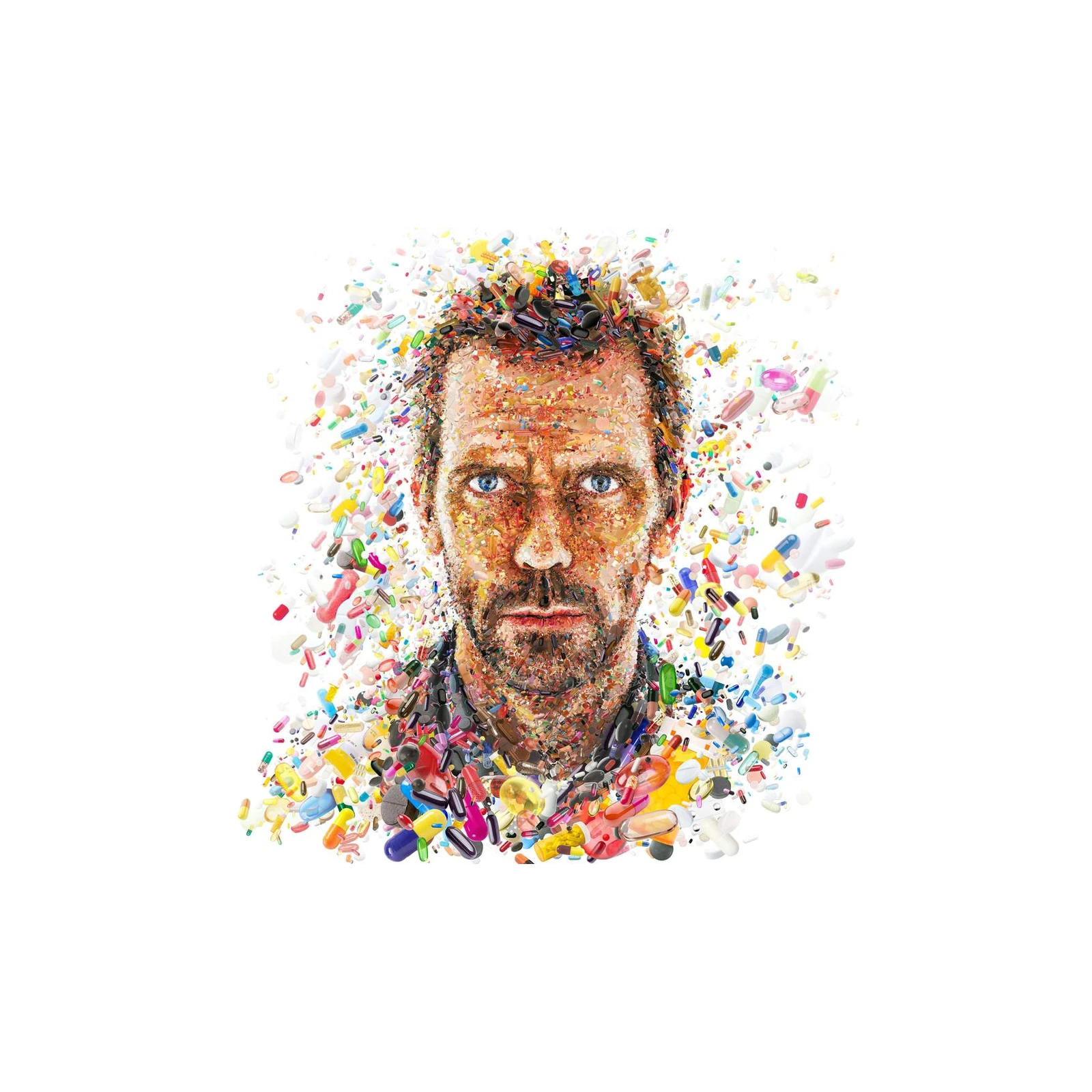 Striking Pill Portrait Wall Art