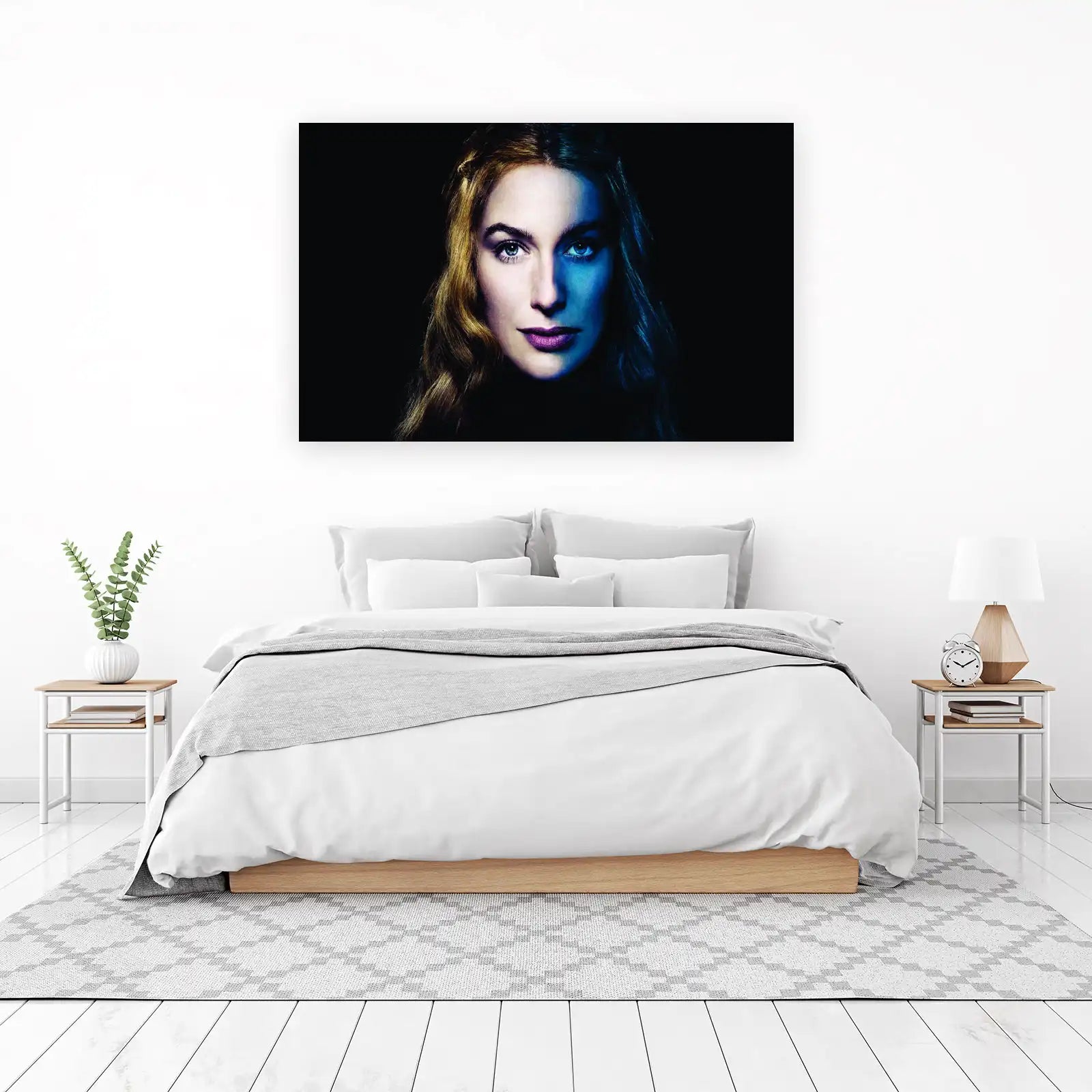 Mysterious Woman Portrait Wall Art
