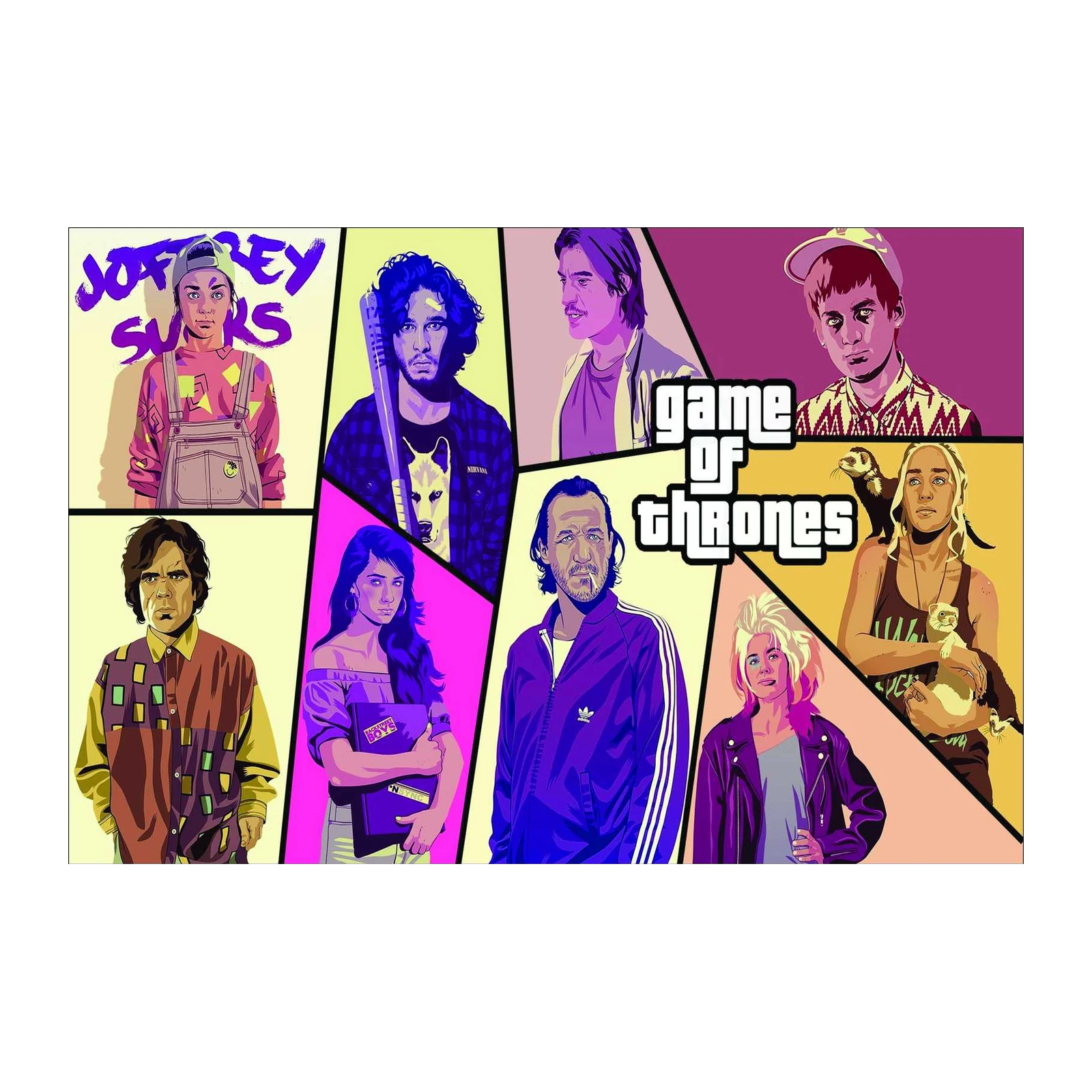 Game of Thrones x GTA Style Wall Art