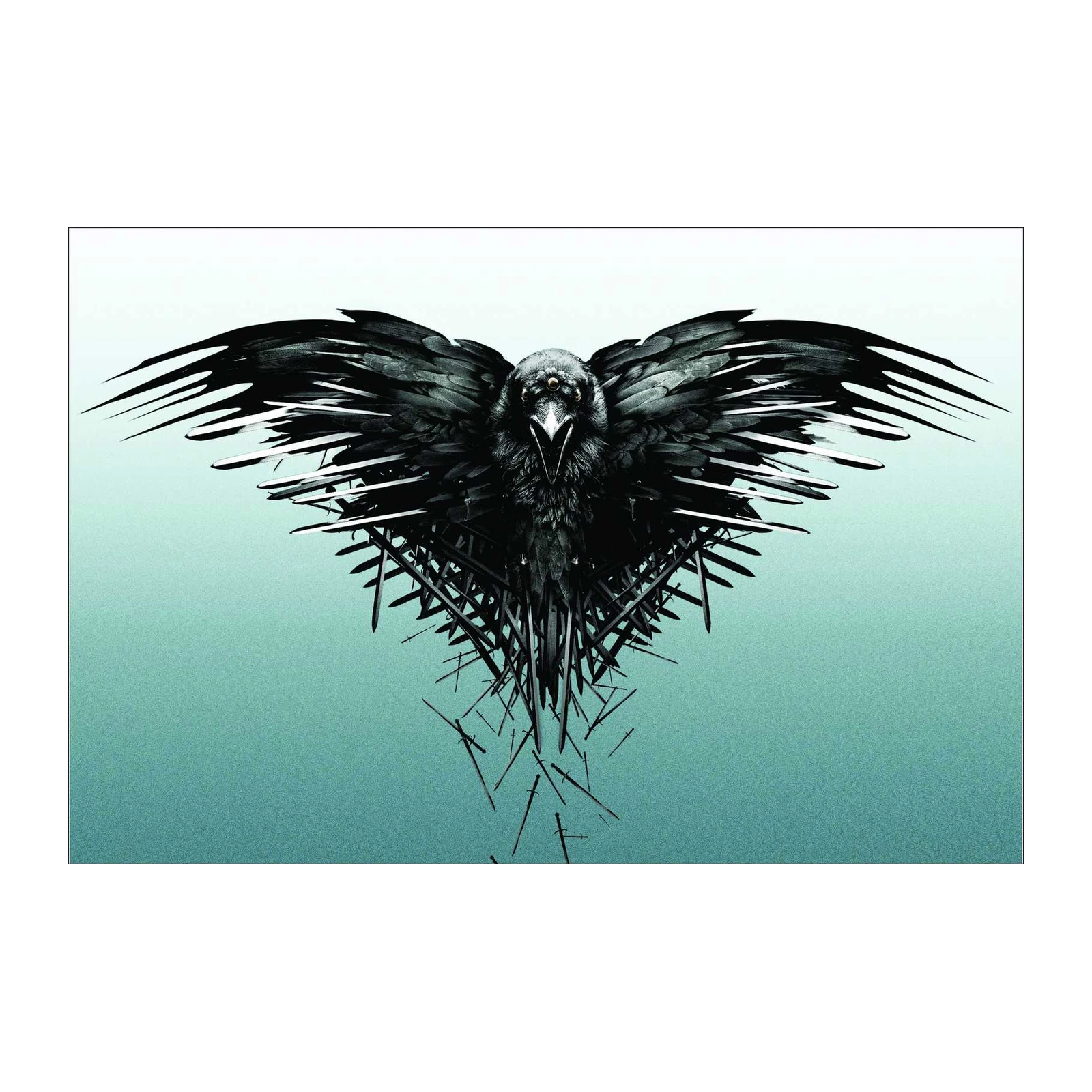 Mystic Raven Sword Throne Wall Art