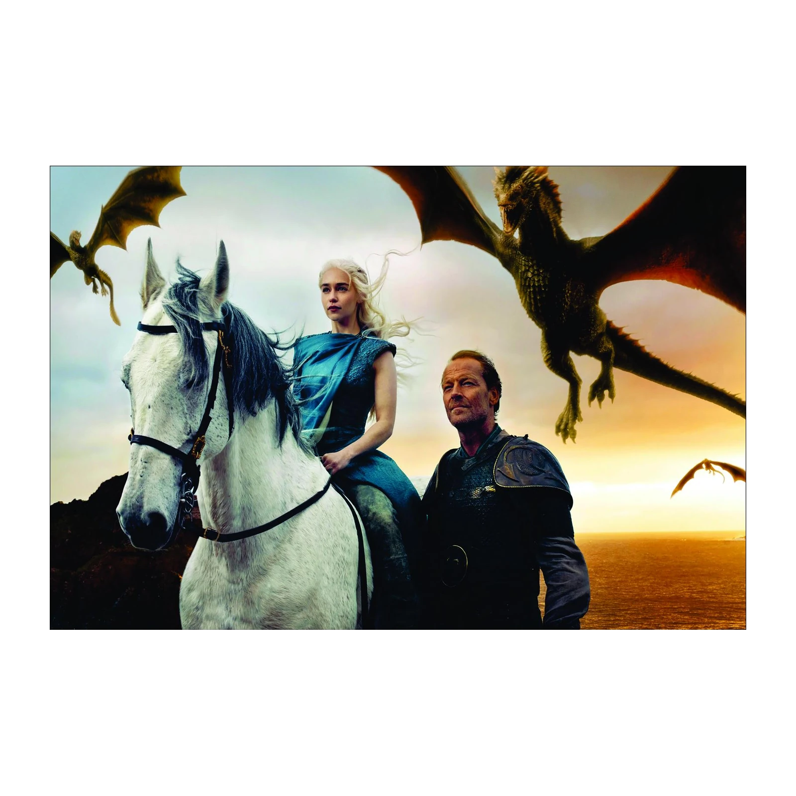 Daenerys & Dragons Fantasy Wall Art Wall Art