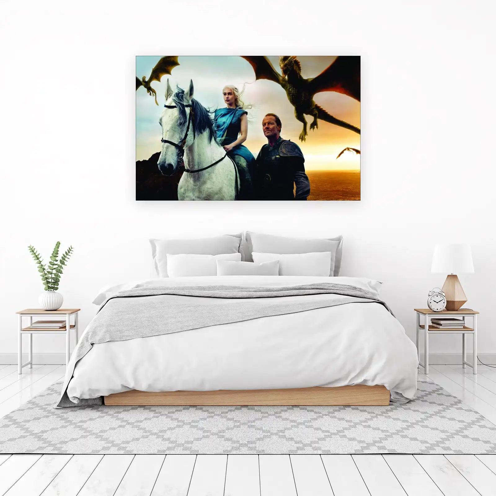 Daenerys & Dragons Fantasy Wall Art Wall Art