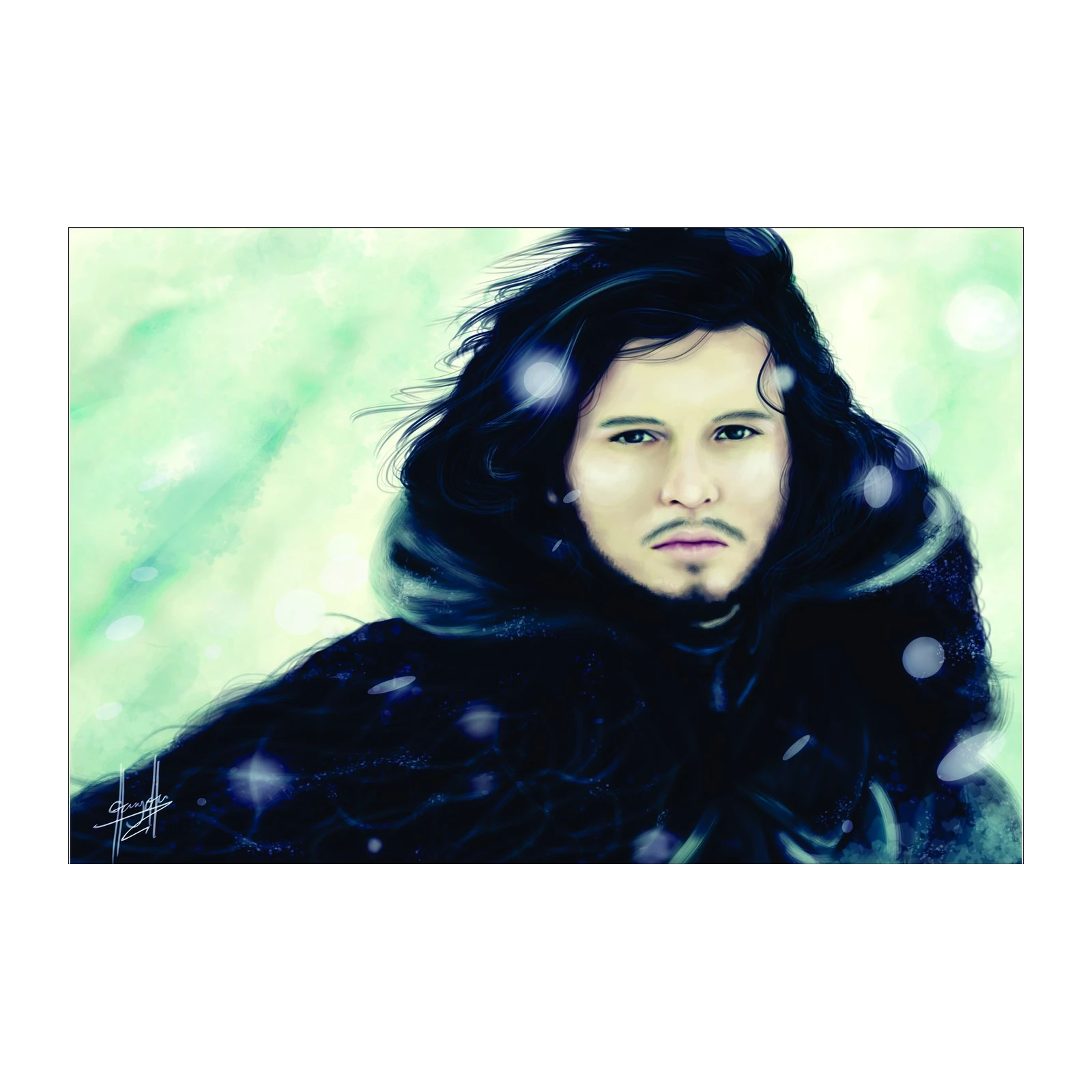 Heroic Winter King Portrait Wall Art