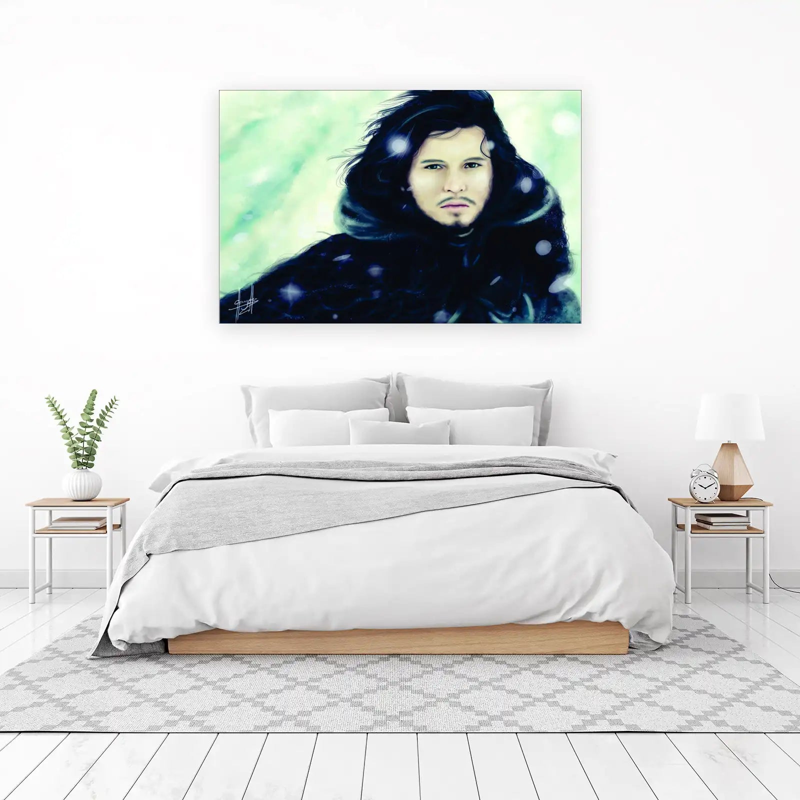Heroic Winter King Portrait Wall Art