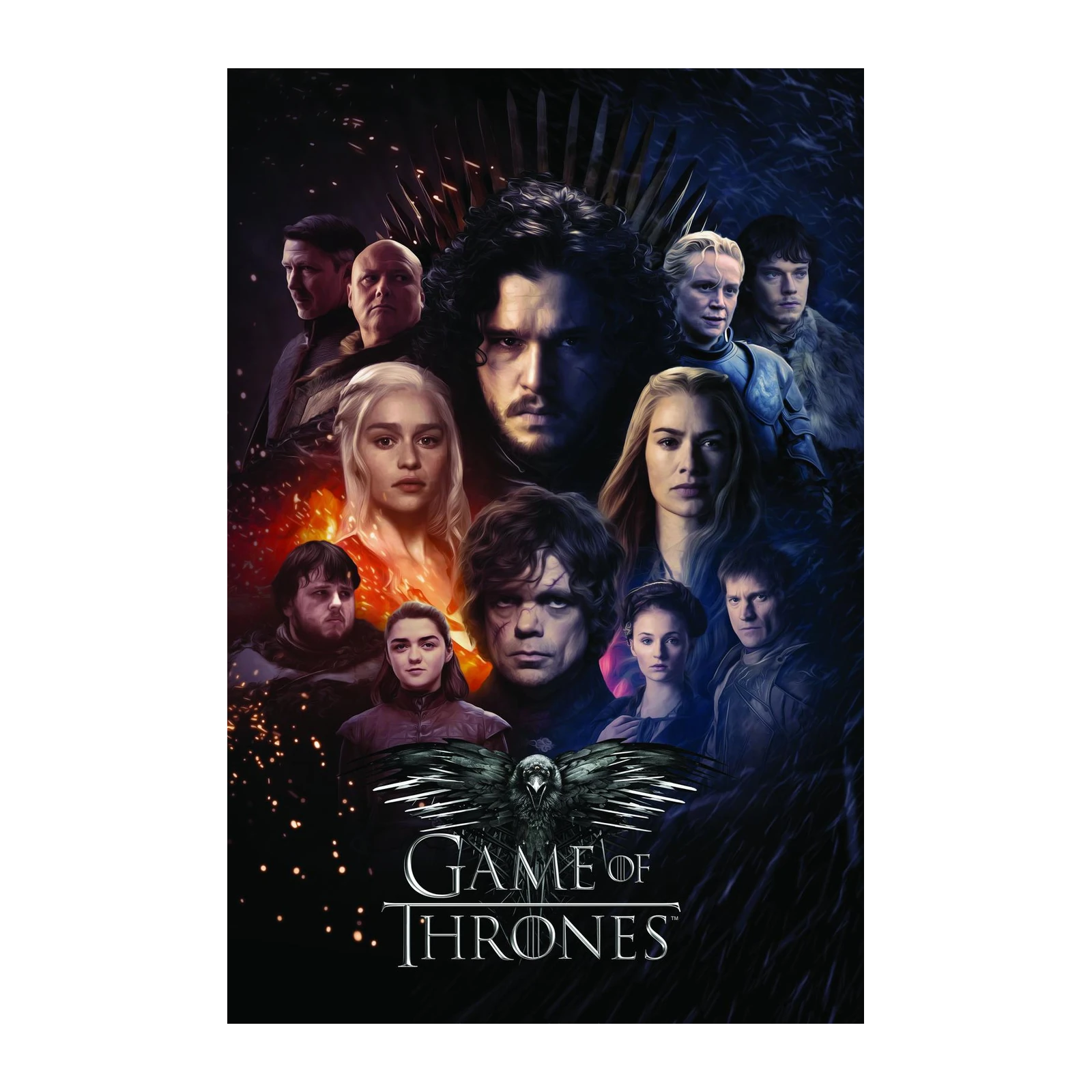 Epic Game of Thrones Cast Wall Art