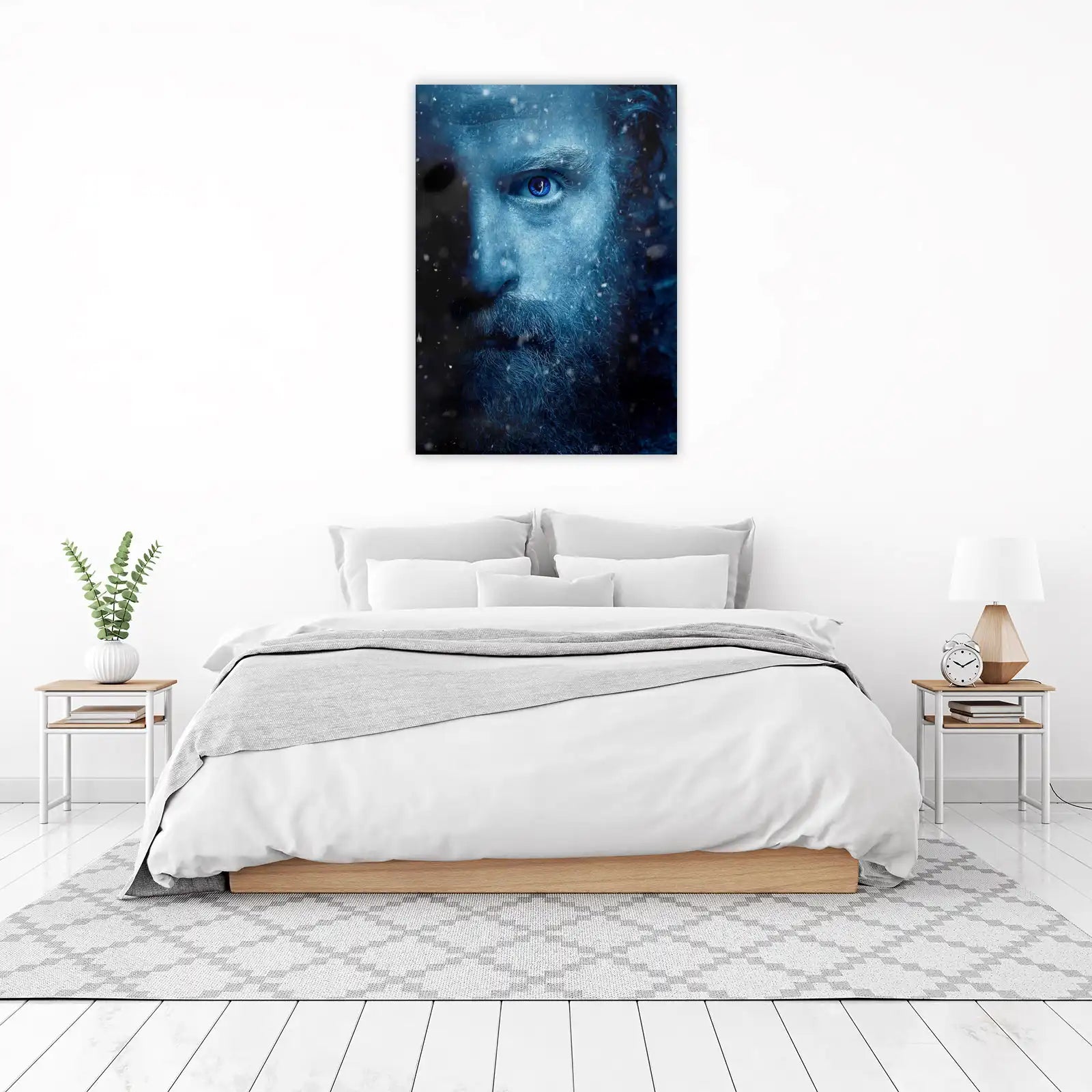 Mystic Blue Eyed Man Wall Art