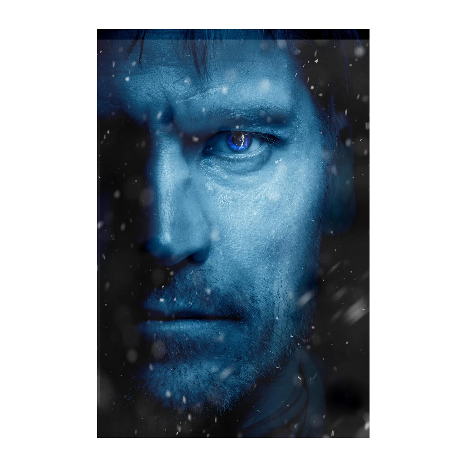 Intense Blue Portrait & Snowy Whispers Wall Art