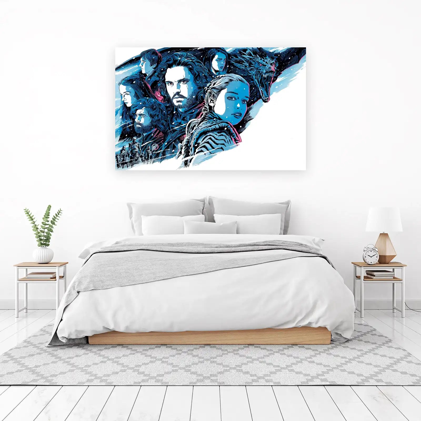 Iconic Game of Thrones Characters Wall Art