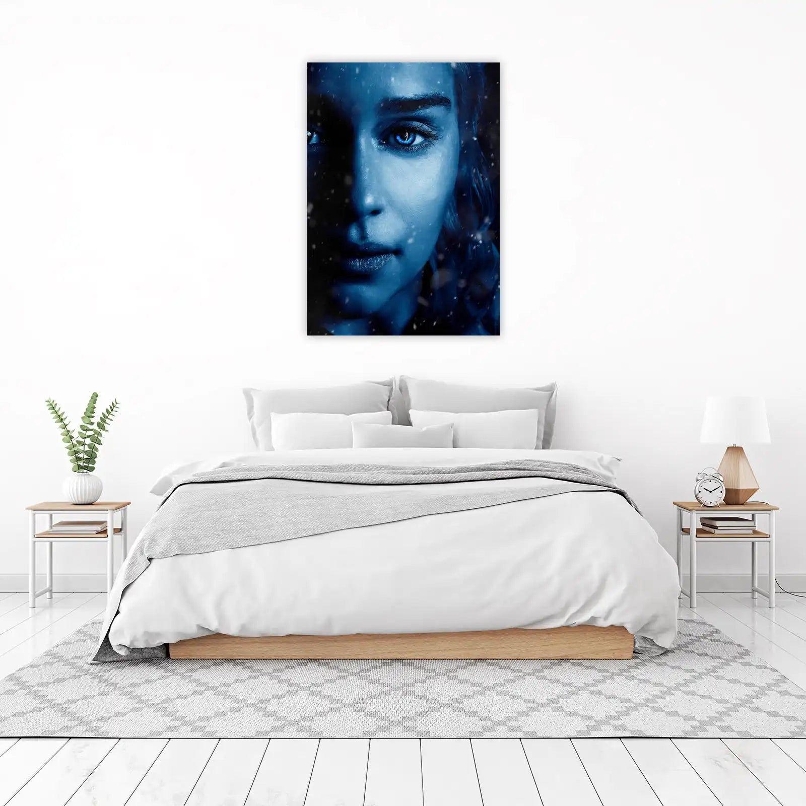 Striking Blue Eyes Portrait Wall Art