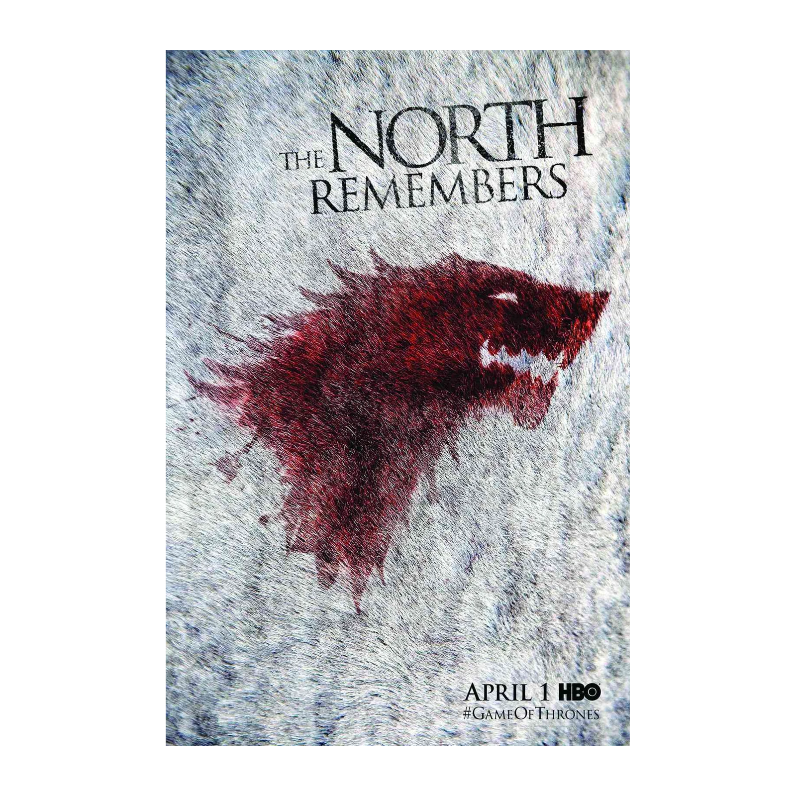 The North Remembers Direwolf Wall Art