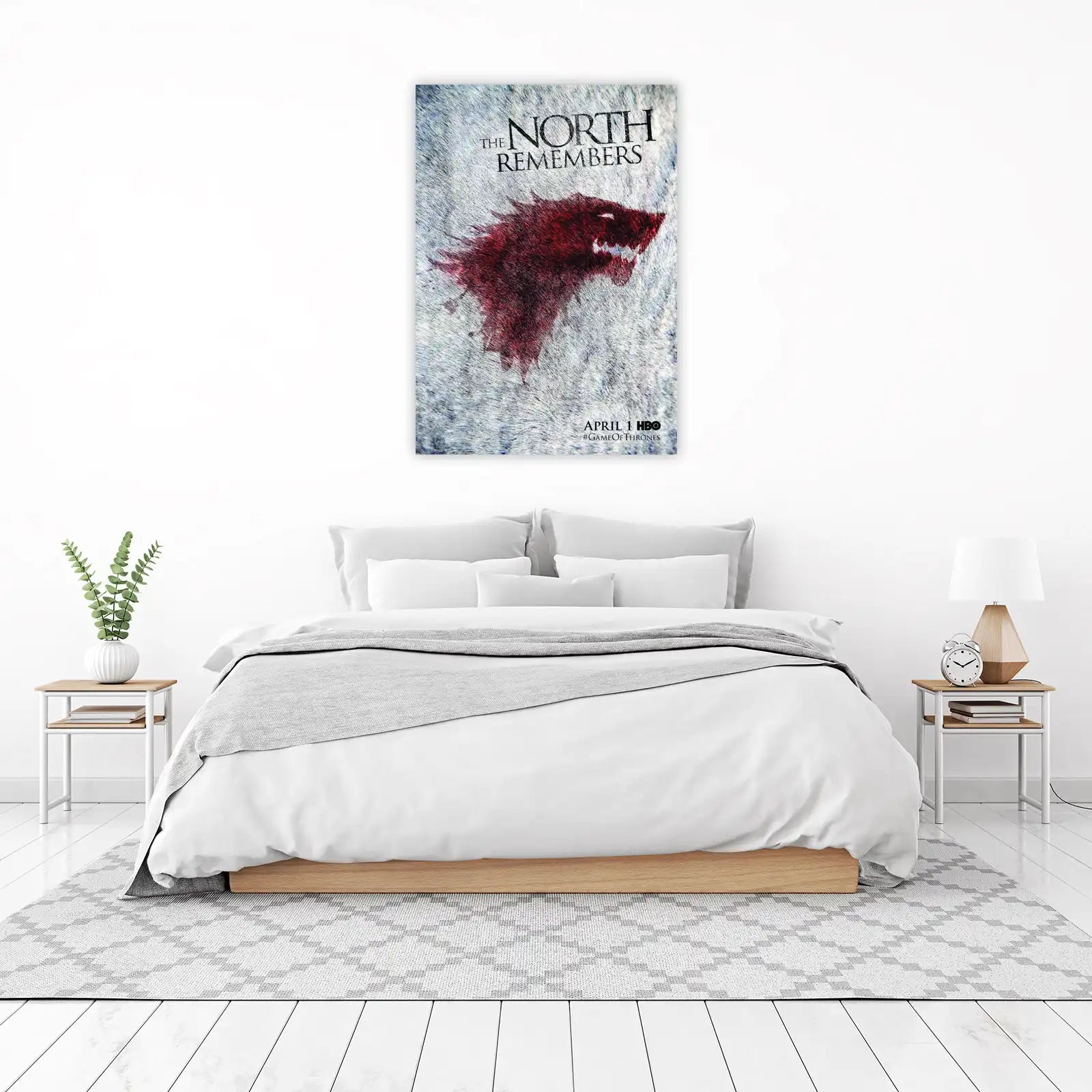 The North Remembers Direwolf Wall Art