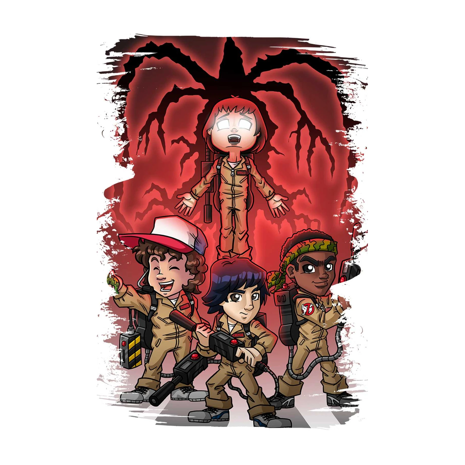 Stranger Things Ghostbusters Squad Wall Art