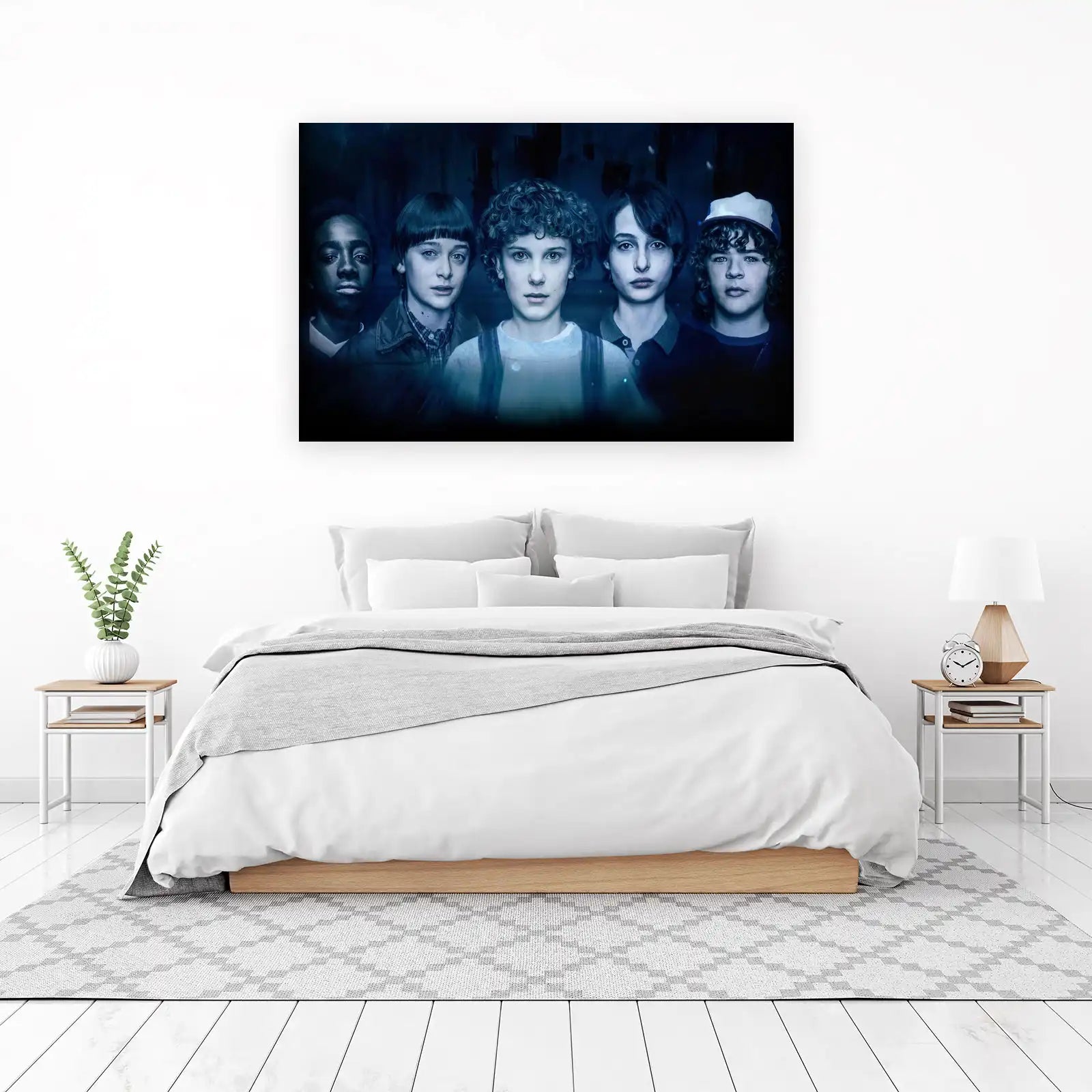 Stranger Things Cast Dark Academia Wall Art