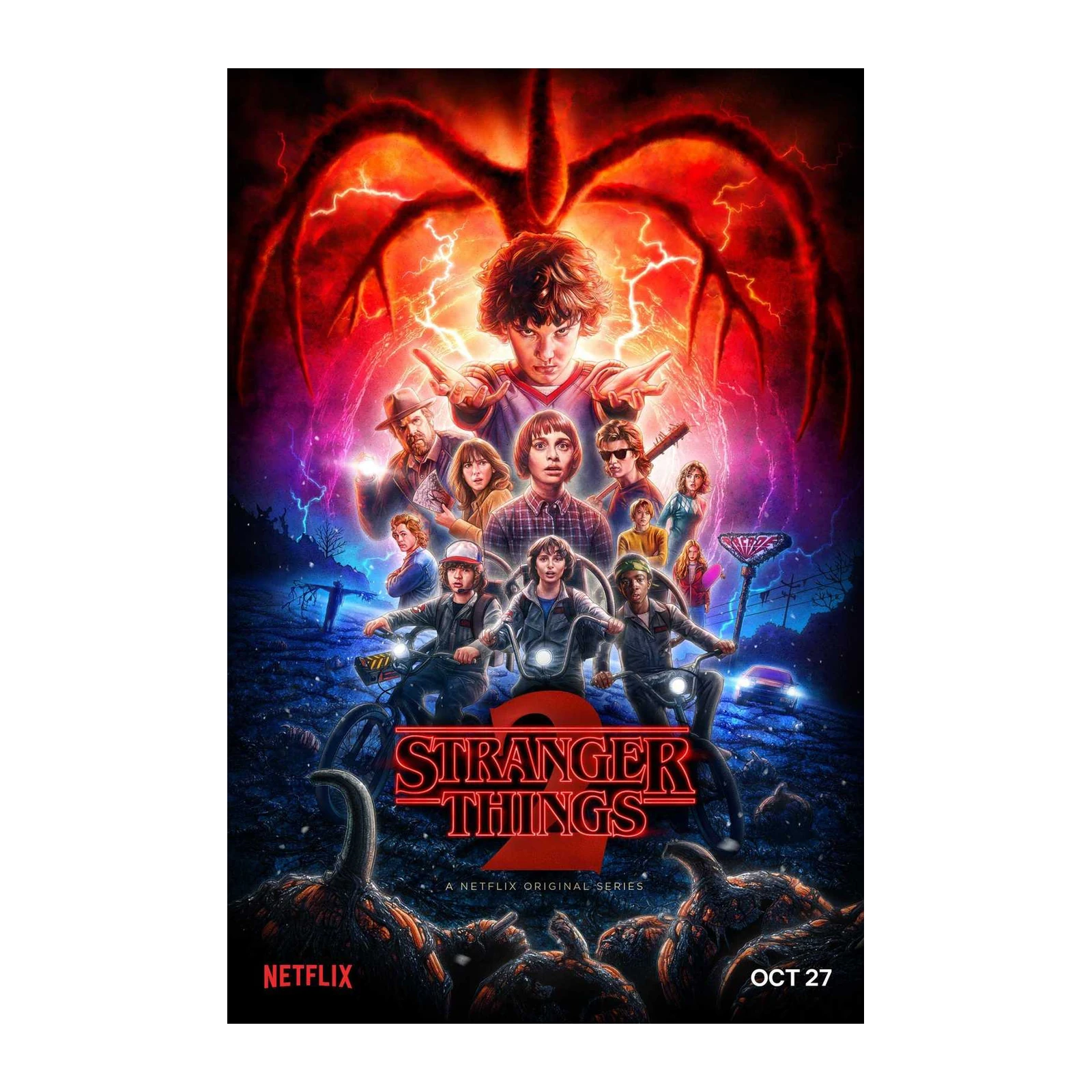 Stranger Things 2 Movie Poster Wall Art