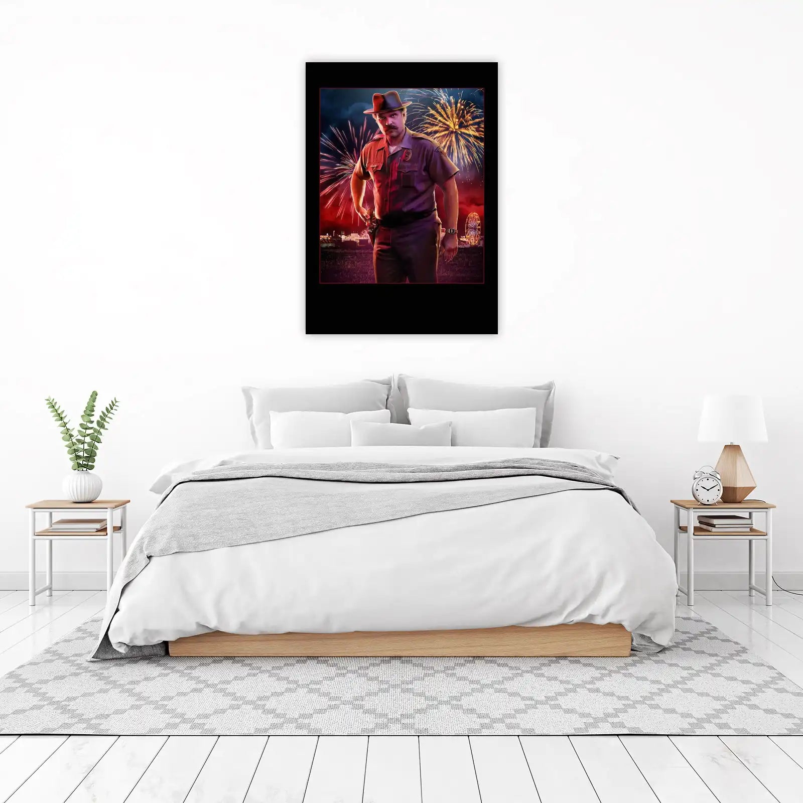 Stranger Things Hopper Fireworks Wall Art