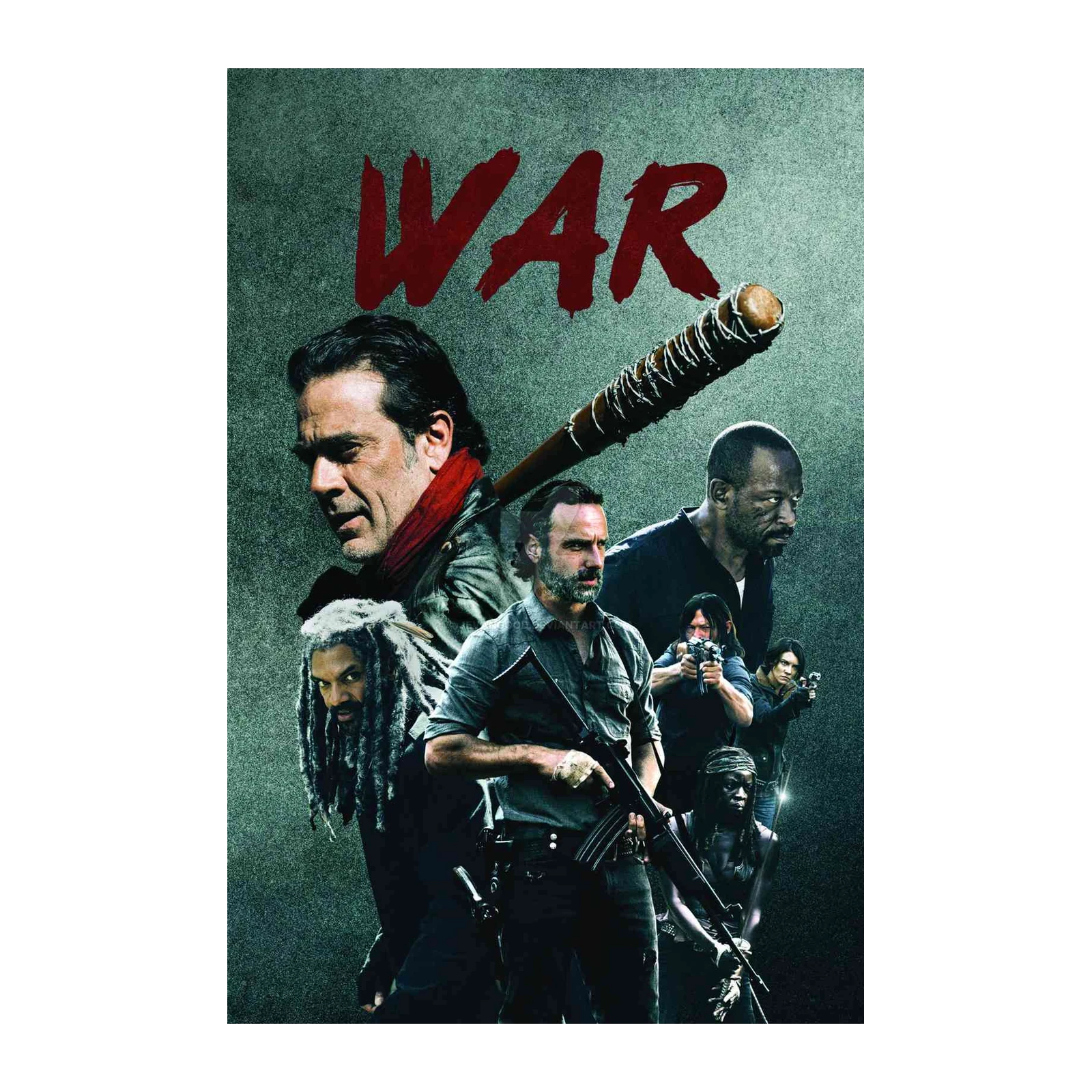 The Walking Dead War Scene Wall Art
