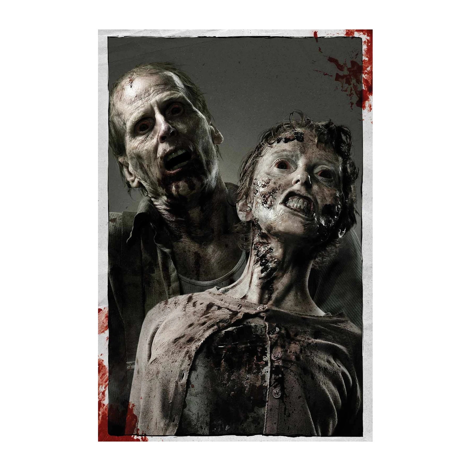 Terrifying Zombie Duo Wall Art