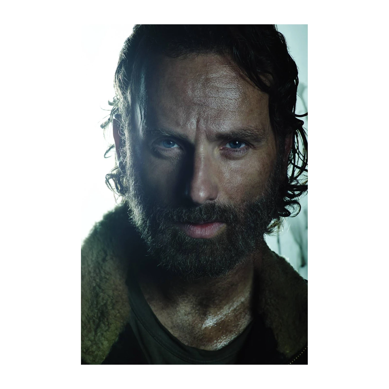 Intense Rick Grimes Portrait Wall Art
