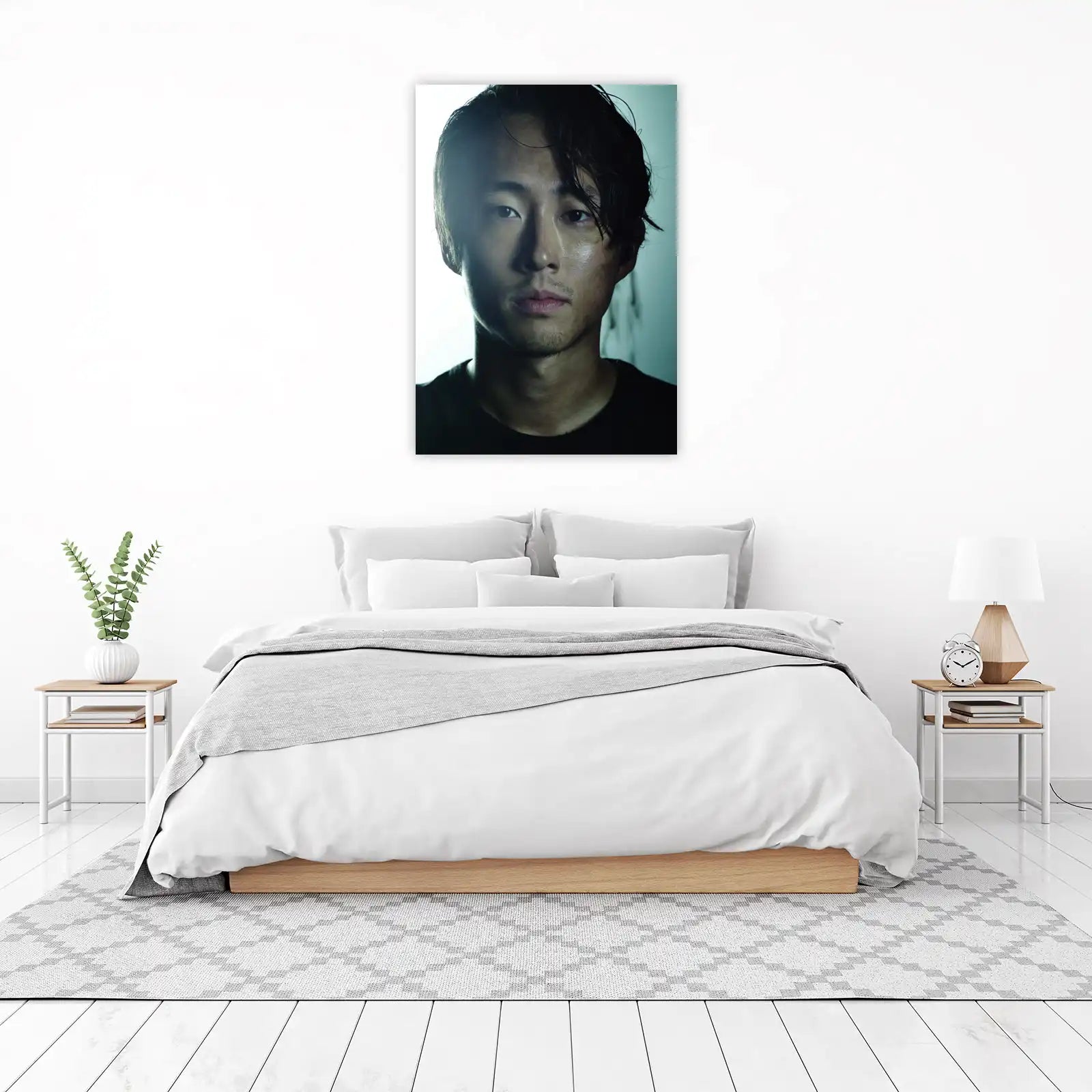 Intense Portrait of Glenn Rhee Wall Art