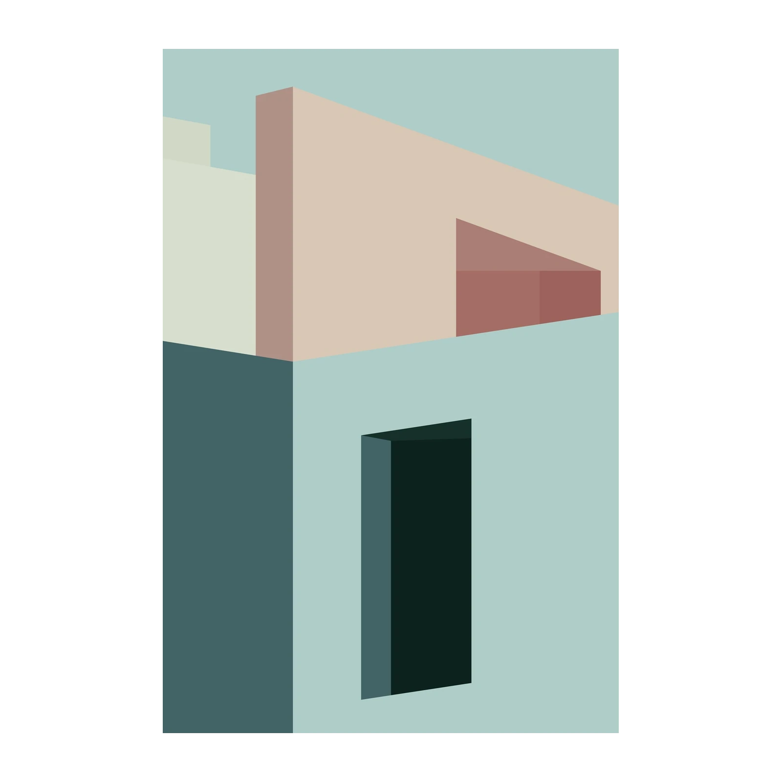 Minimalist Architectural Abstract Wall Art