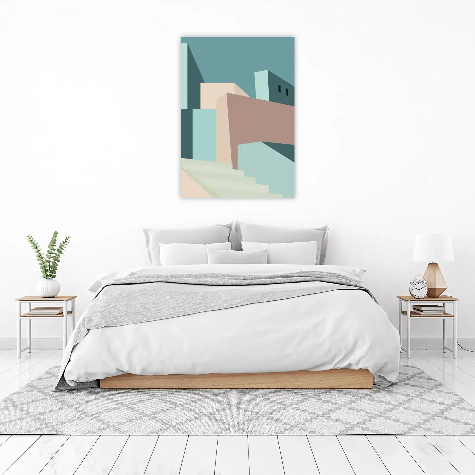 Modern Geometric Architecture Wall Art