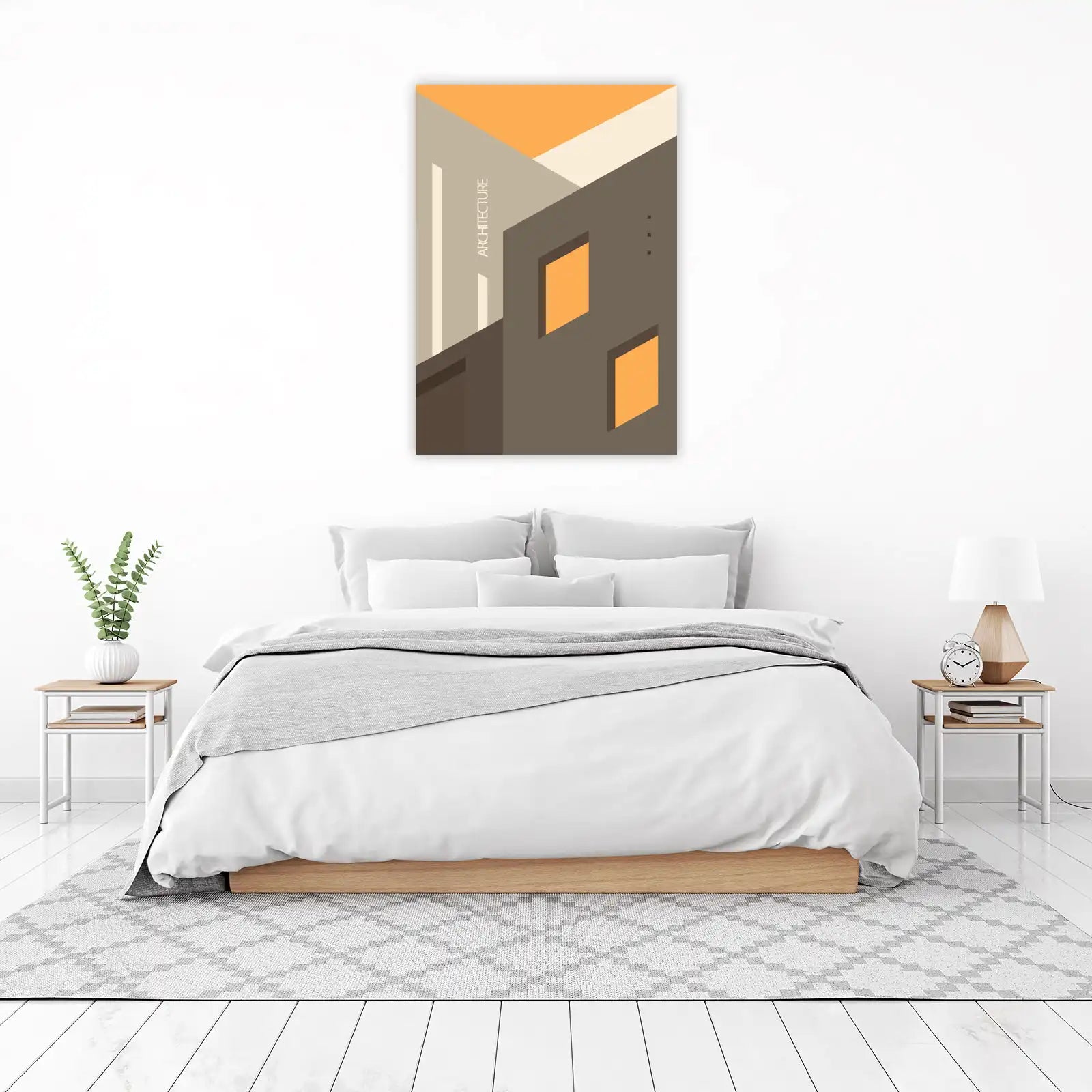 Modern Geometric Architecture Wall Art