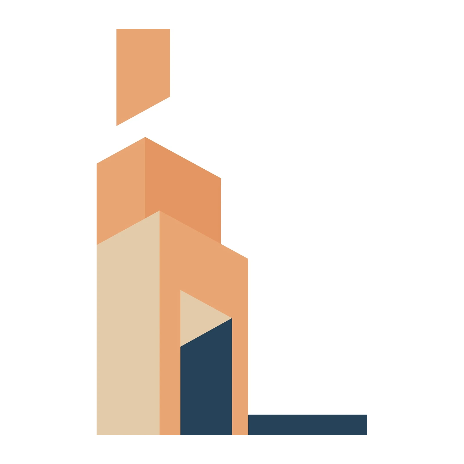 Modern Geometric Architecture Wall Art