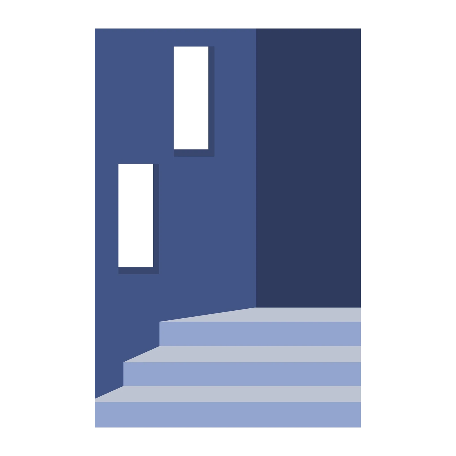 Modern Geometric Staircase Wall Art